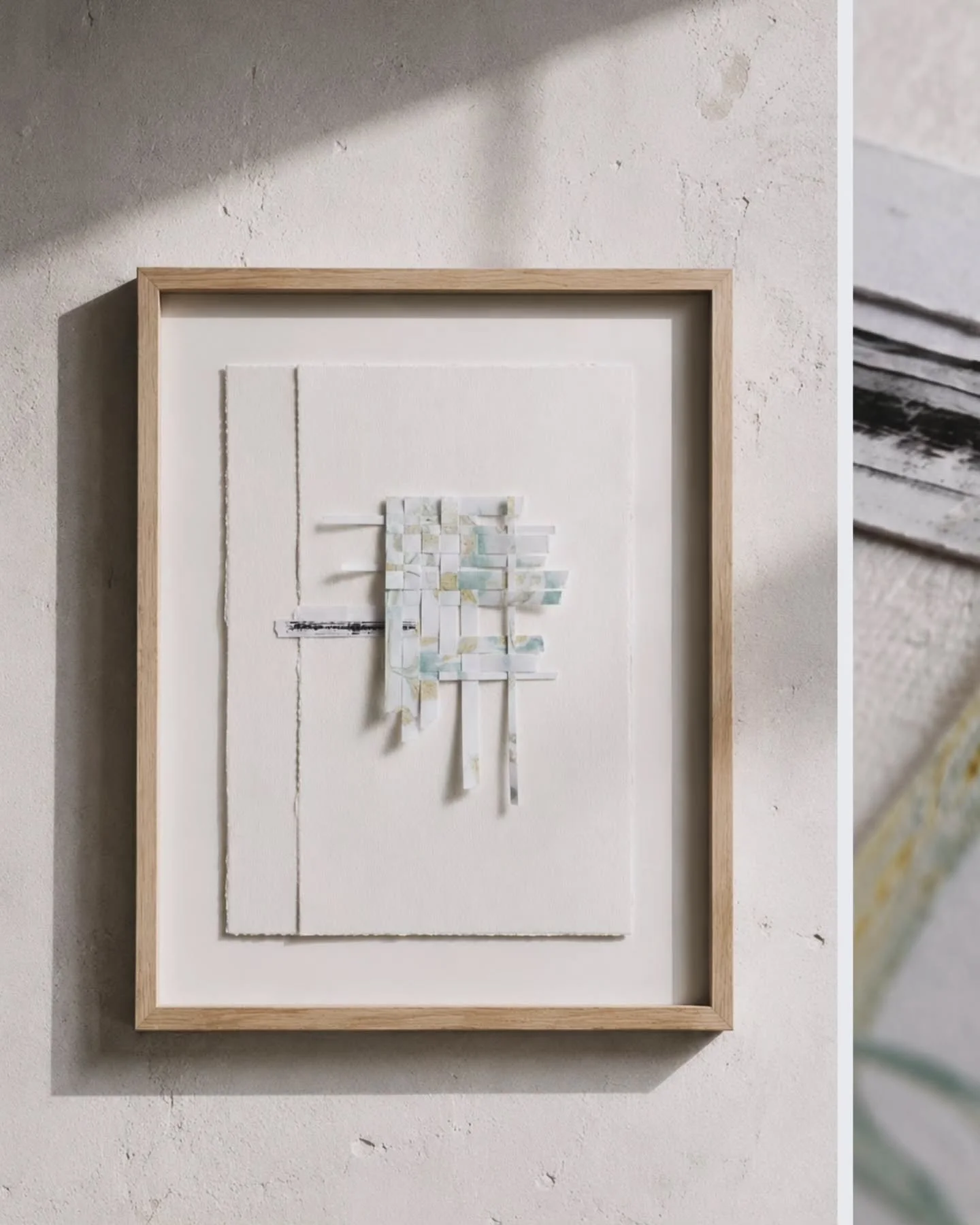 W O V E N  F R A G M E N T S

paper, shadow, tension

#samatvaatelier
#paperart
#paperweaving
#contemporarypaper
#mixedmediaart

materialart
quietart
minimalart
worksonpaper
abstractdetails