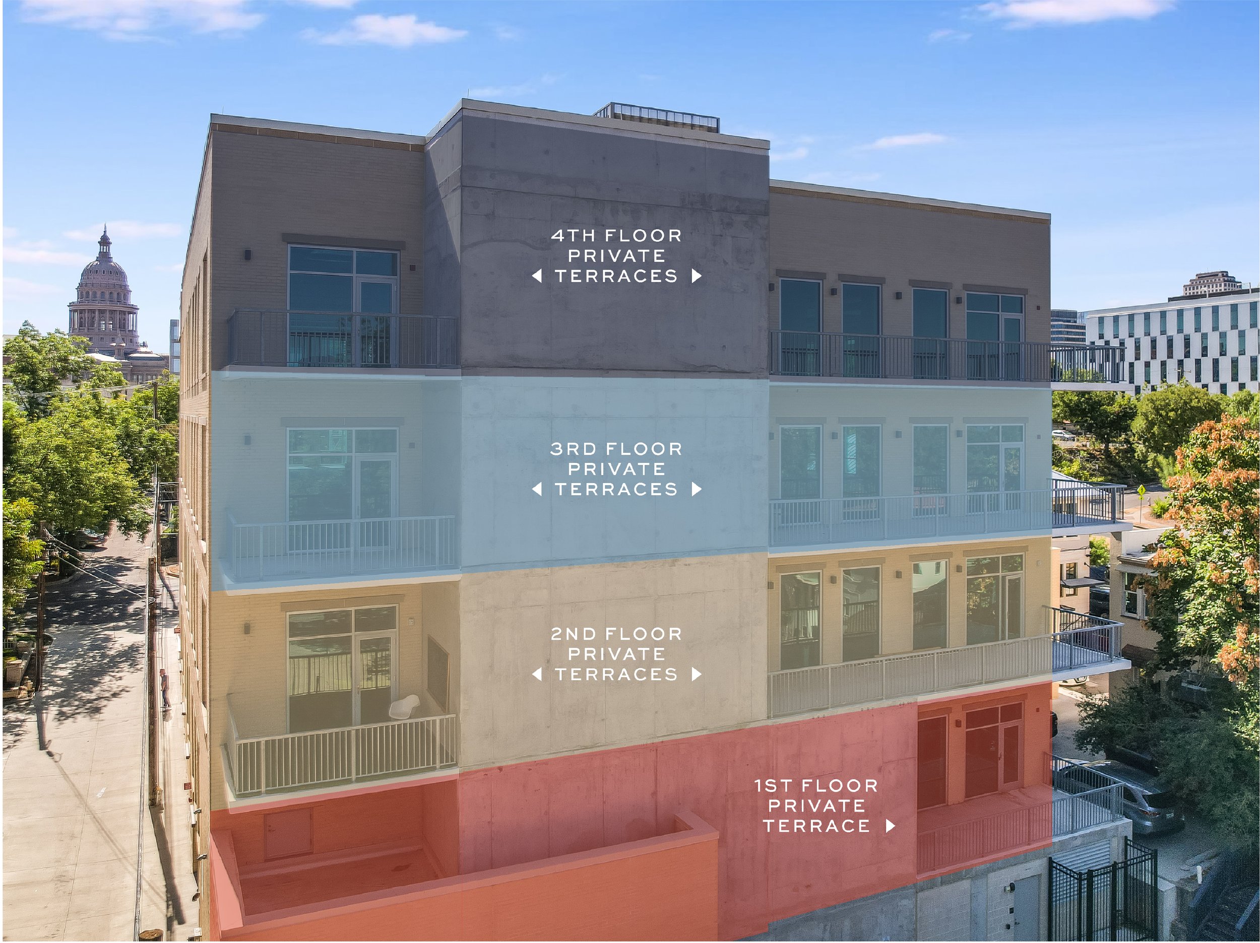 Terraces Available on Every Floor