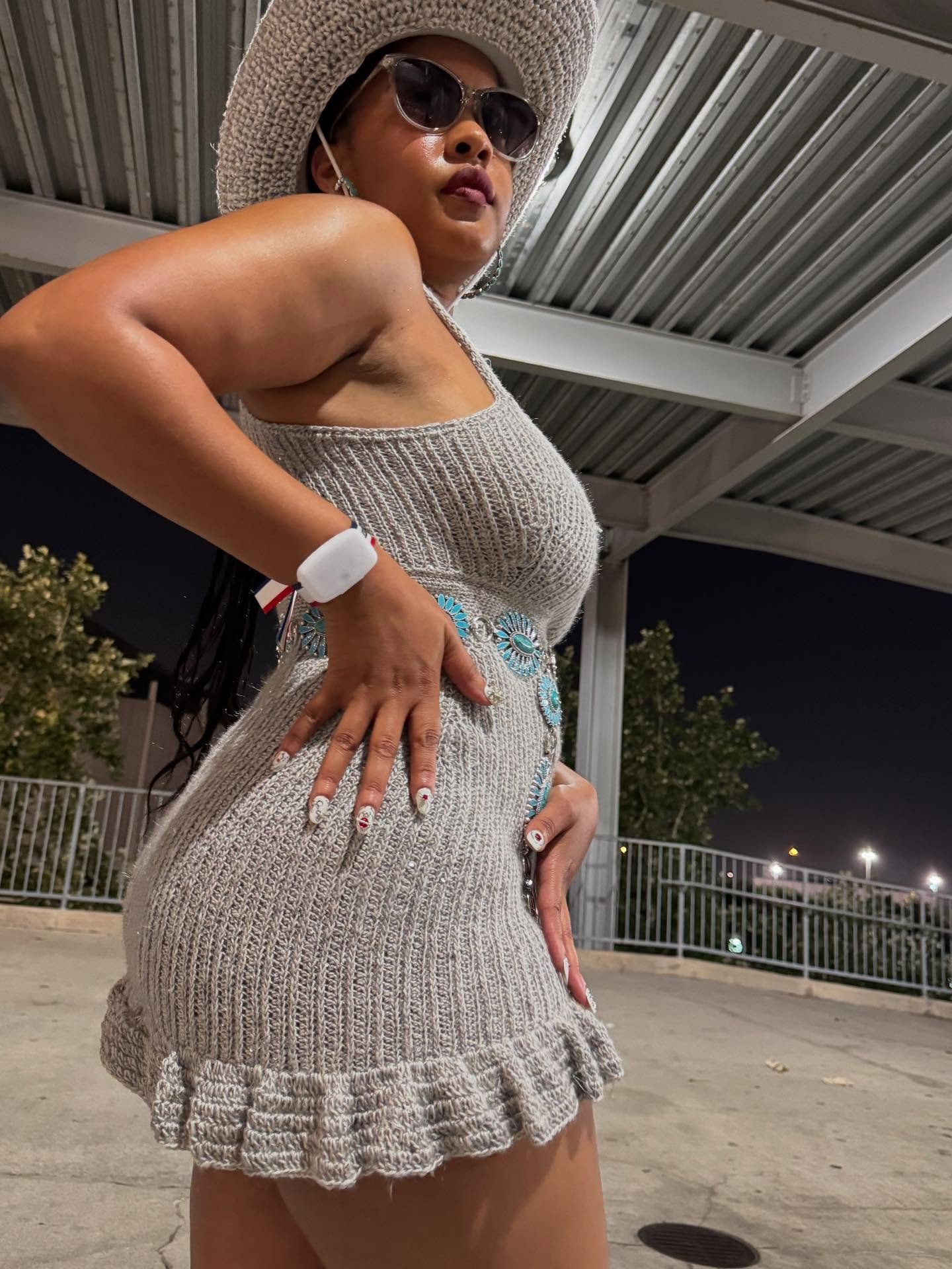 The. Art. Fits. Period. 

This is the face of the girl who finished her concert outfit one hour before the show started! 

#crochet #artfitbyzakyla #doesyourartfit #crochetqueen #crochetoutfit #crochetdress #cowboycartertour #crochetcowboyhat #imadet