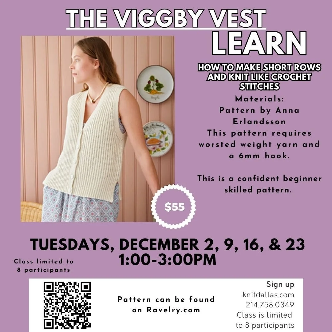 Just a few classes left to wrap up the year at @knitdallas!!! I&rsquo;m currently planning classes for 2026! If you have suggestions, let me know in the comments what class you&rsquo;d like to take!

#crochet #crochetclass #crochetteacher #knitdallas