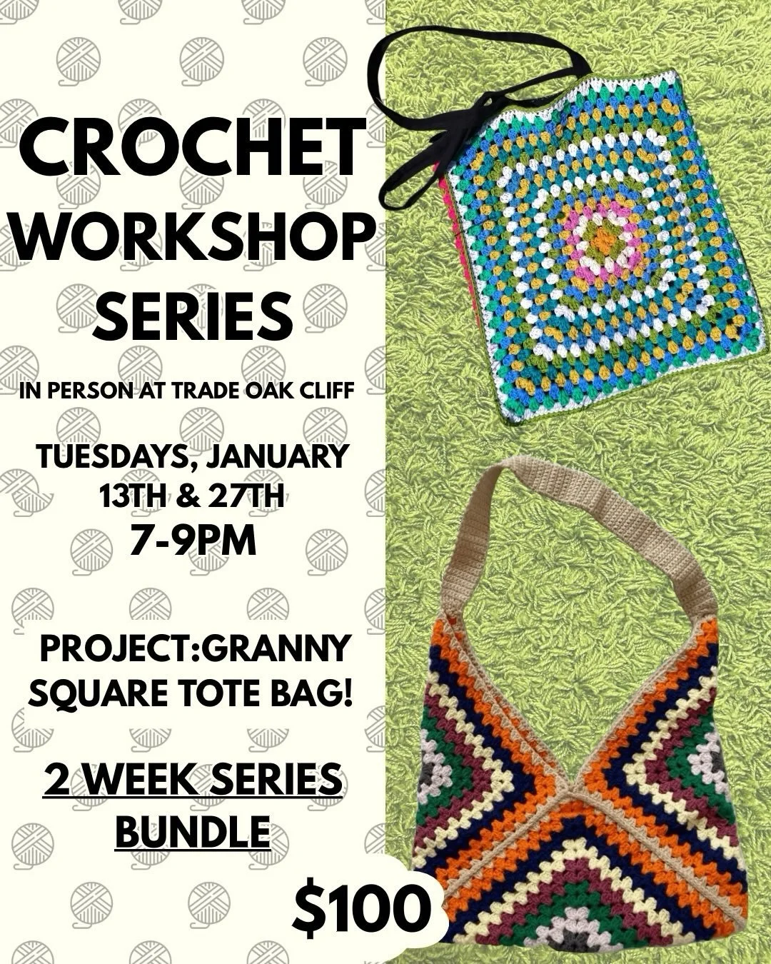 Classes for January are live! I&rsquo;m excited to teach you all in the new year! 

#crochet #crochetclass #artfitbyzakyla #tradeoakcliff #crochetteacher