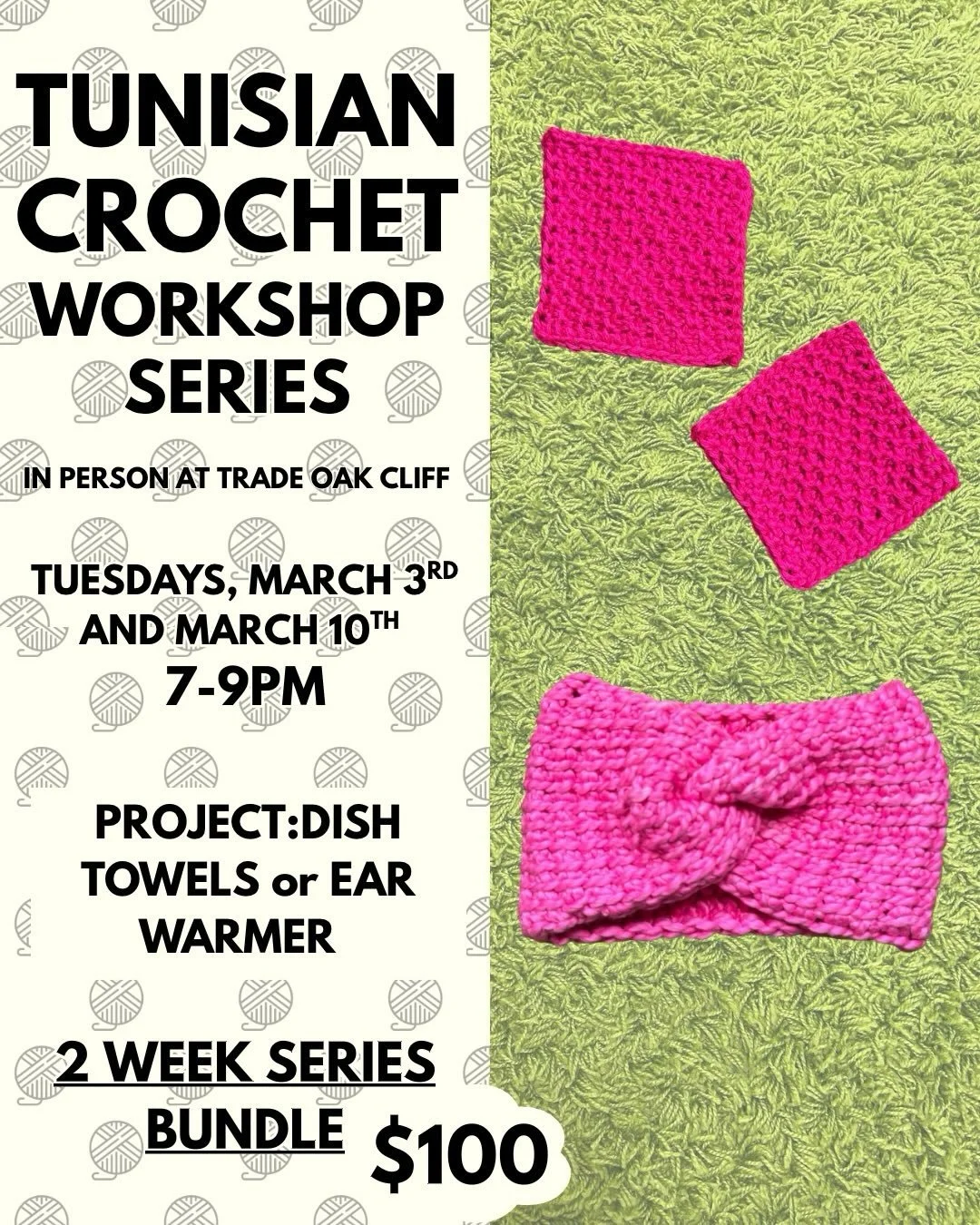 I&rsquo;ll be teaching at @tradeoakcliff all month long! Come and hang out with us and learn something crafty! No experience needed! 

#crochetclass #crochetteacher #artfitbyzakyla #tradeoakcliff #doesyourartfit