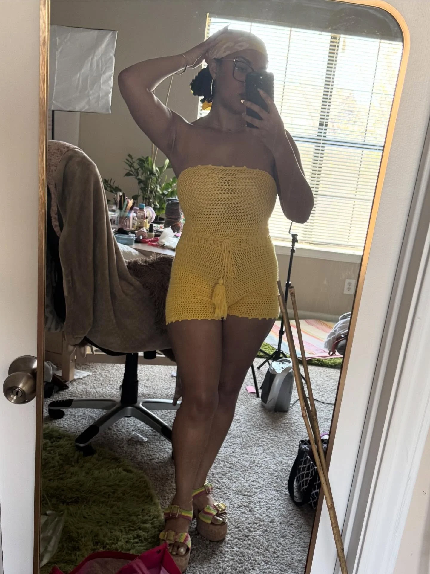 Wear your ART! Last month I wore many crocheted pieces to celebrate National Crochet Month. I managed to document all but one outfit. 

Some of these pieces are 5 or six years old and it&rsquo;s a reminder of how long I&rsquo;ve been crocheting outfi