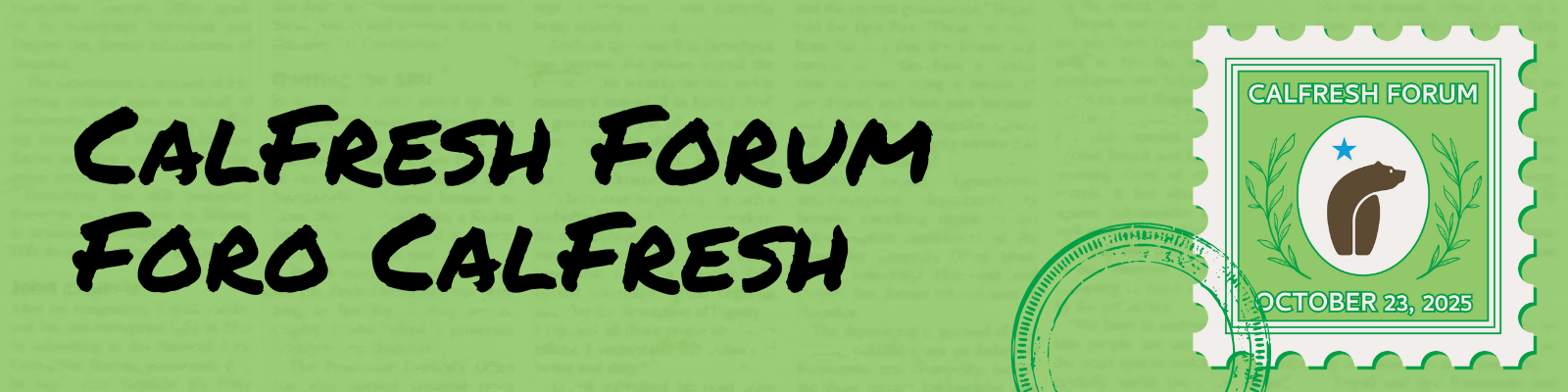 2025 CalFresh Forum
