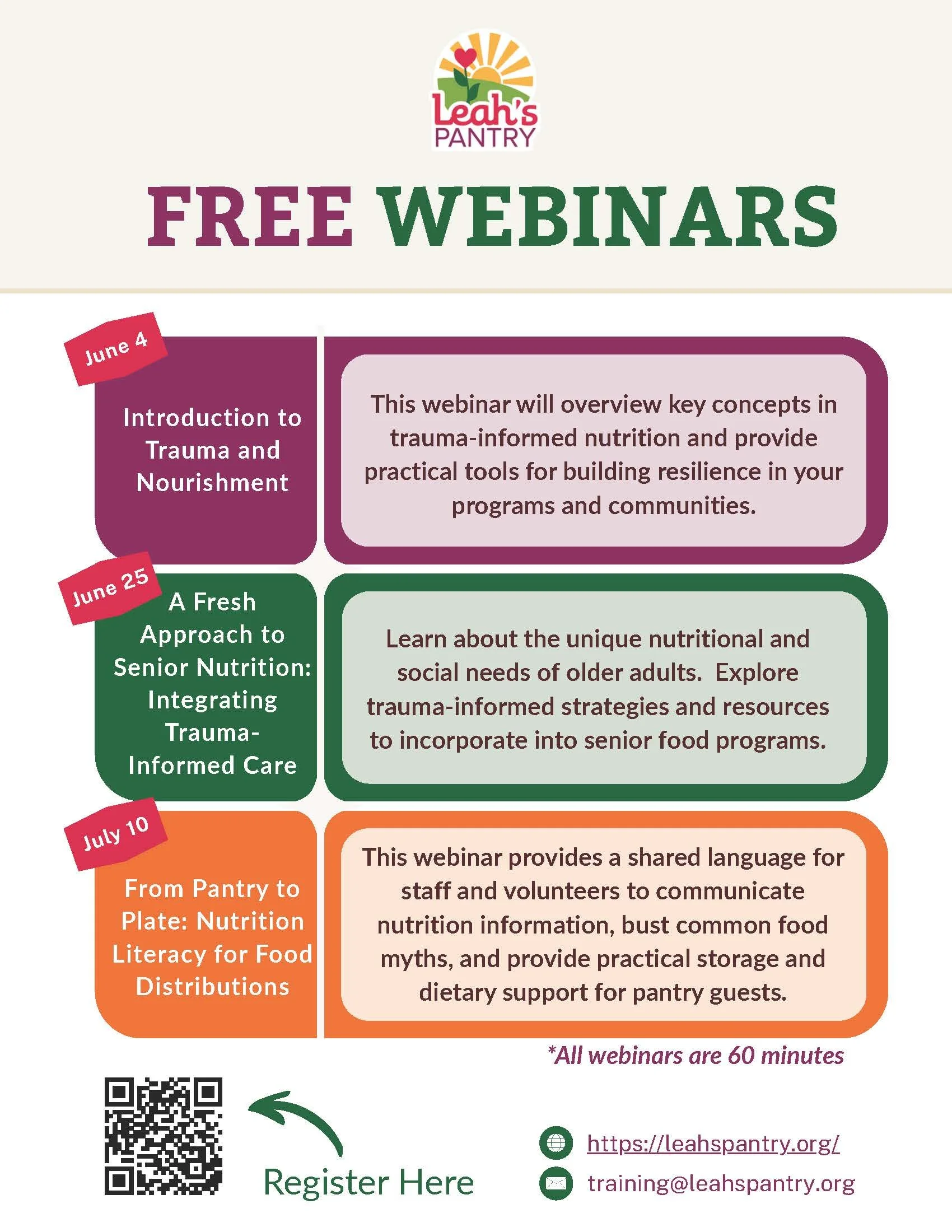 From Pantry to Plate: Nutrition Literacy for Food Distributions