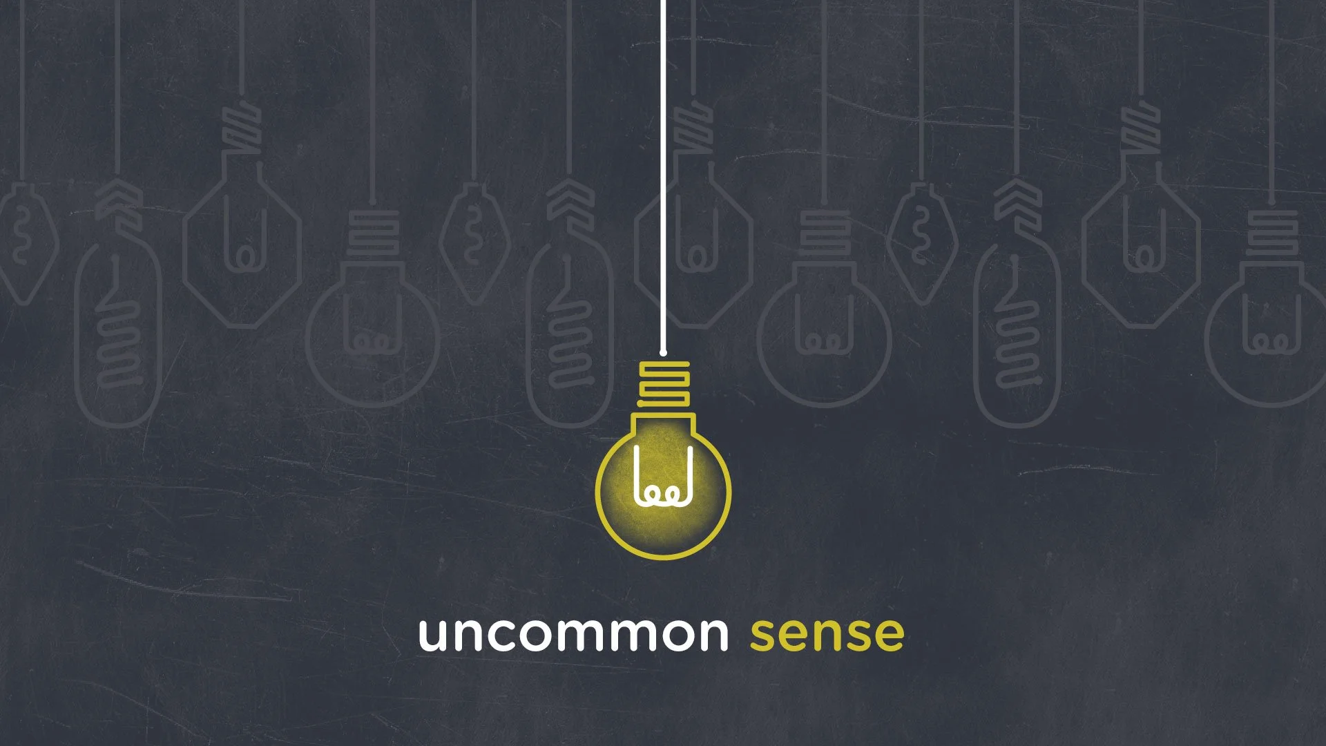 Uncommon Sense: Slow Down