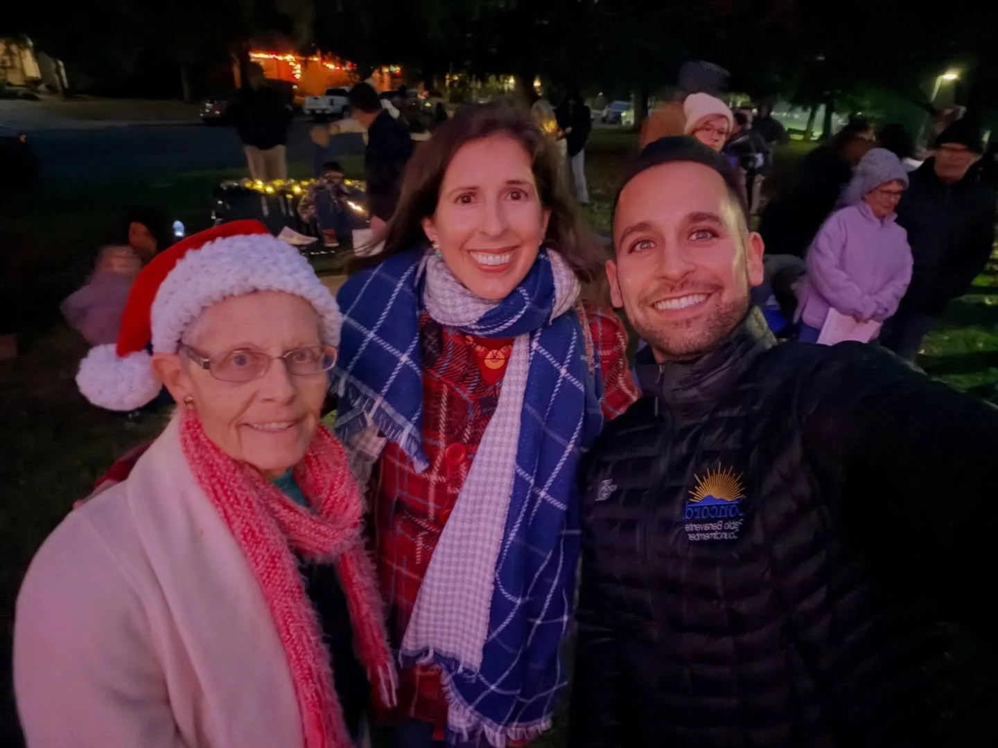  Colony Park Neighborhood Association’s annual Christmas Tree Lighting at Colony Park with then Mayor Carlyn Obringer and Councilmember Laura Hoffmeister 