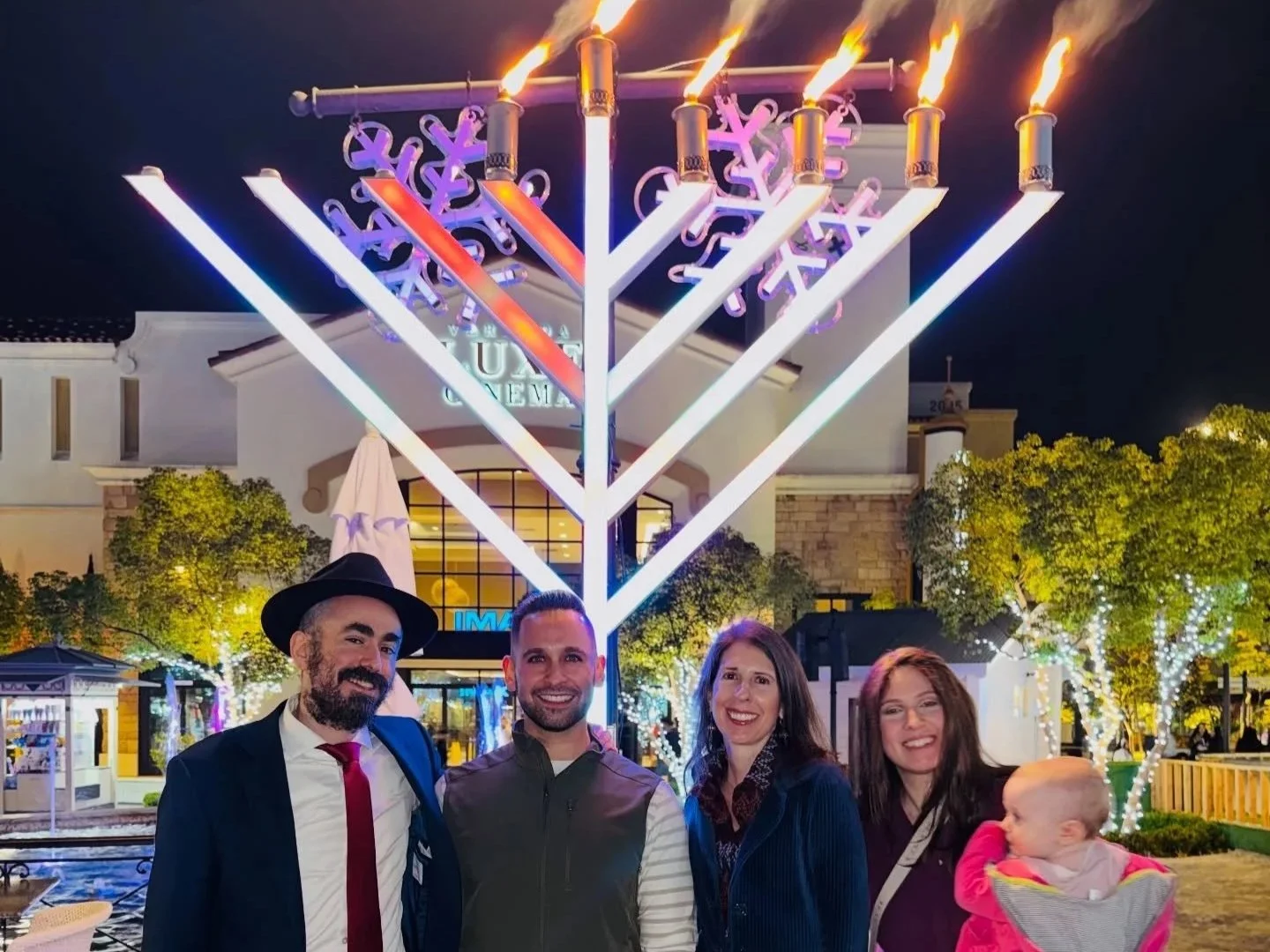  Hanukkah Celebration hosted by the  Chubad of Concord  with Councilmember Carlyn Obringer, Rabbi Berel Kesselman and his family 