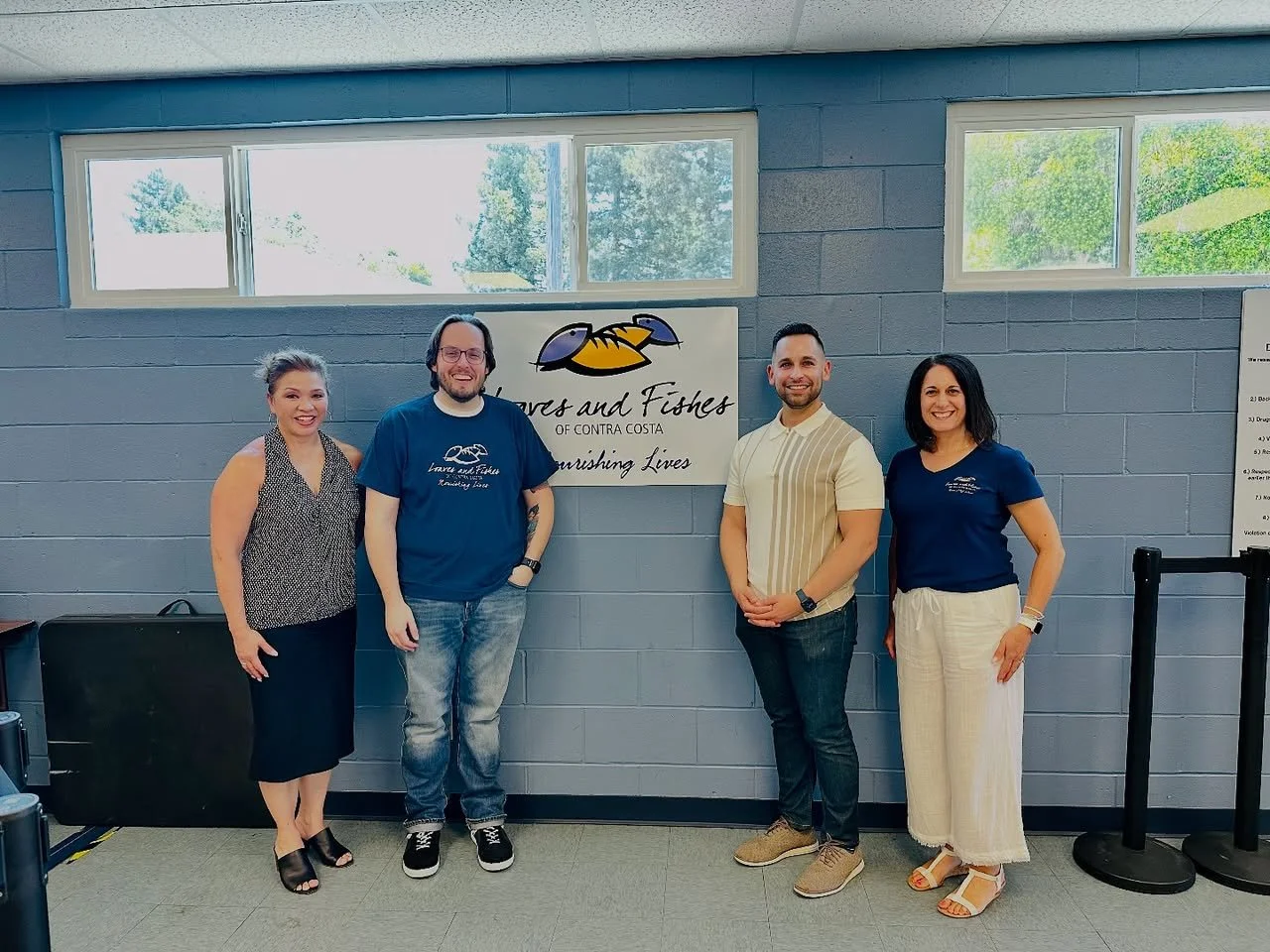 Visiting Loaves and Fishes, a nonprofit that serves meals to those in need