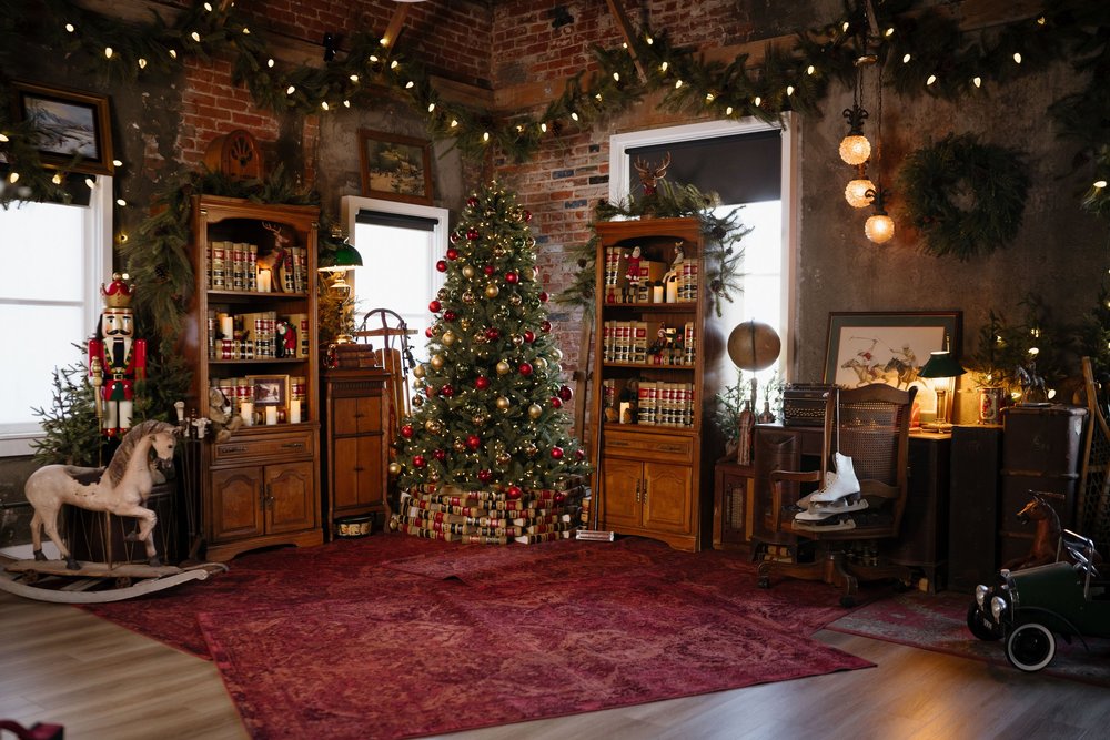 A Vintage Ralph Lauren Christmas at The Loft &mdash; Christmas photo studio, Santa Ana, Orange County
