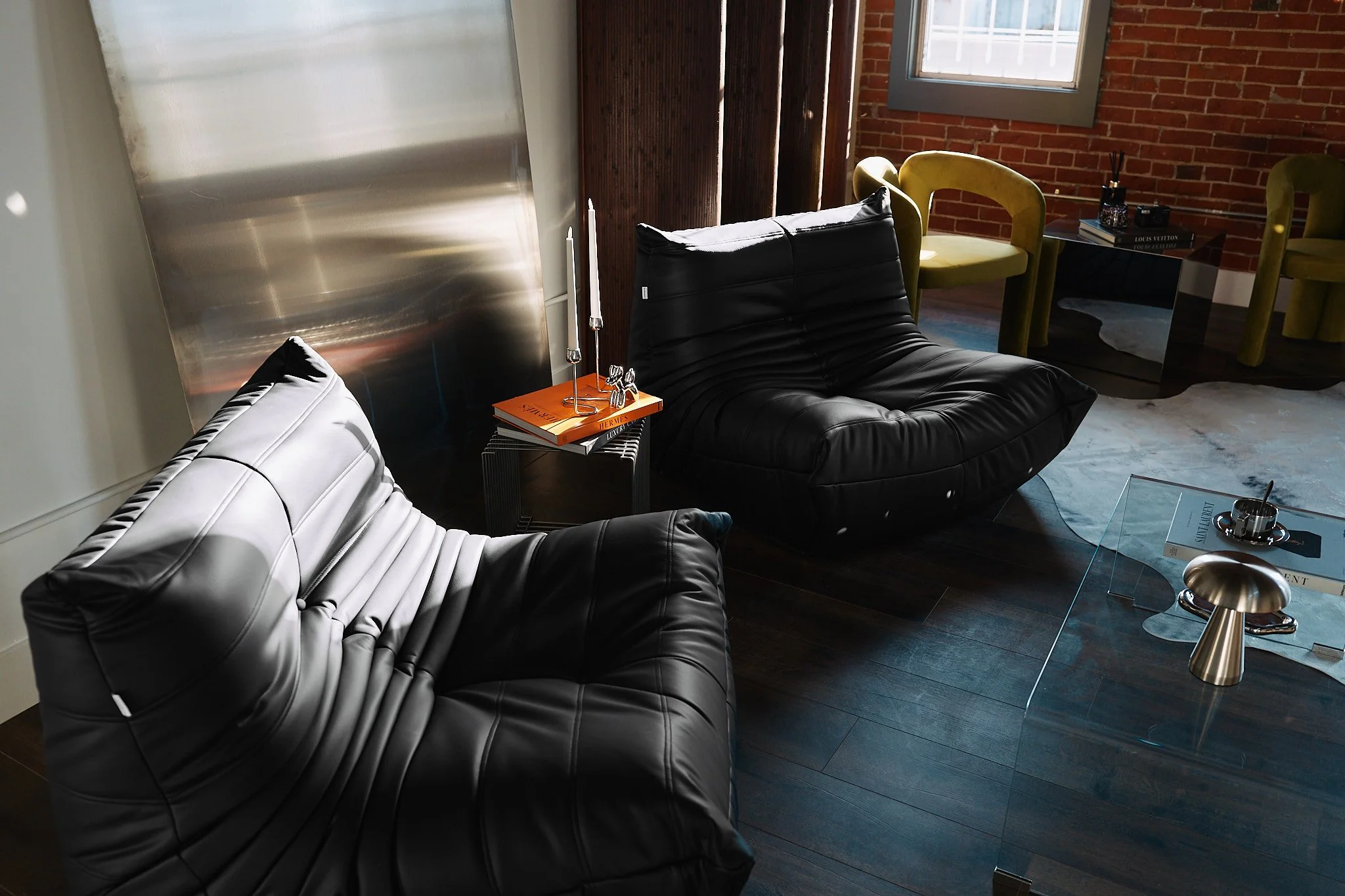 the-space-oc-studio-3-lounge-set-brushed-metal-backdrop-studio-orange-county.jpg