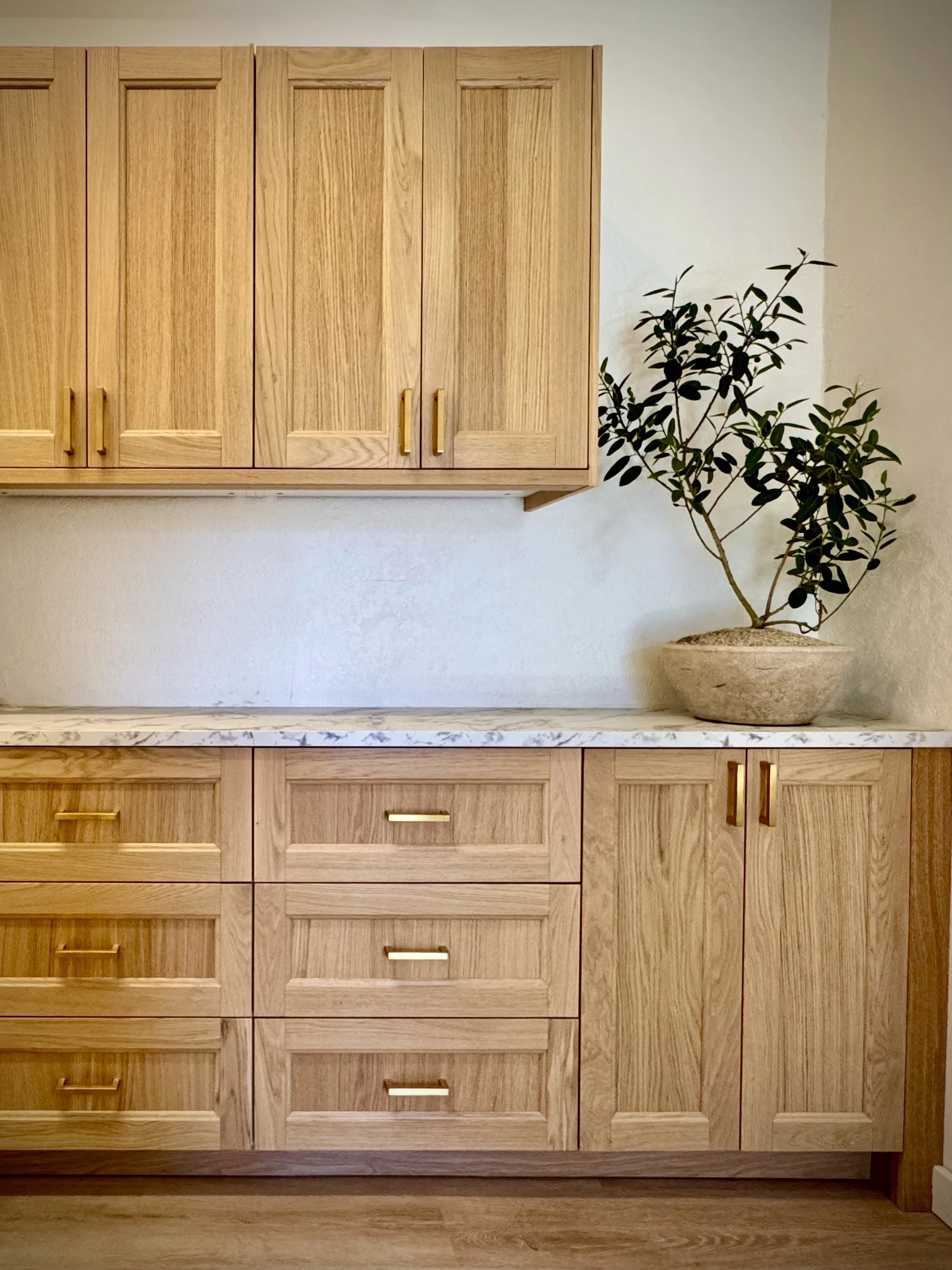 Ikea white oak sinarp sektion semi custom