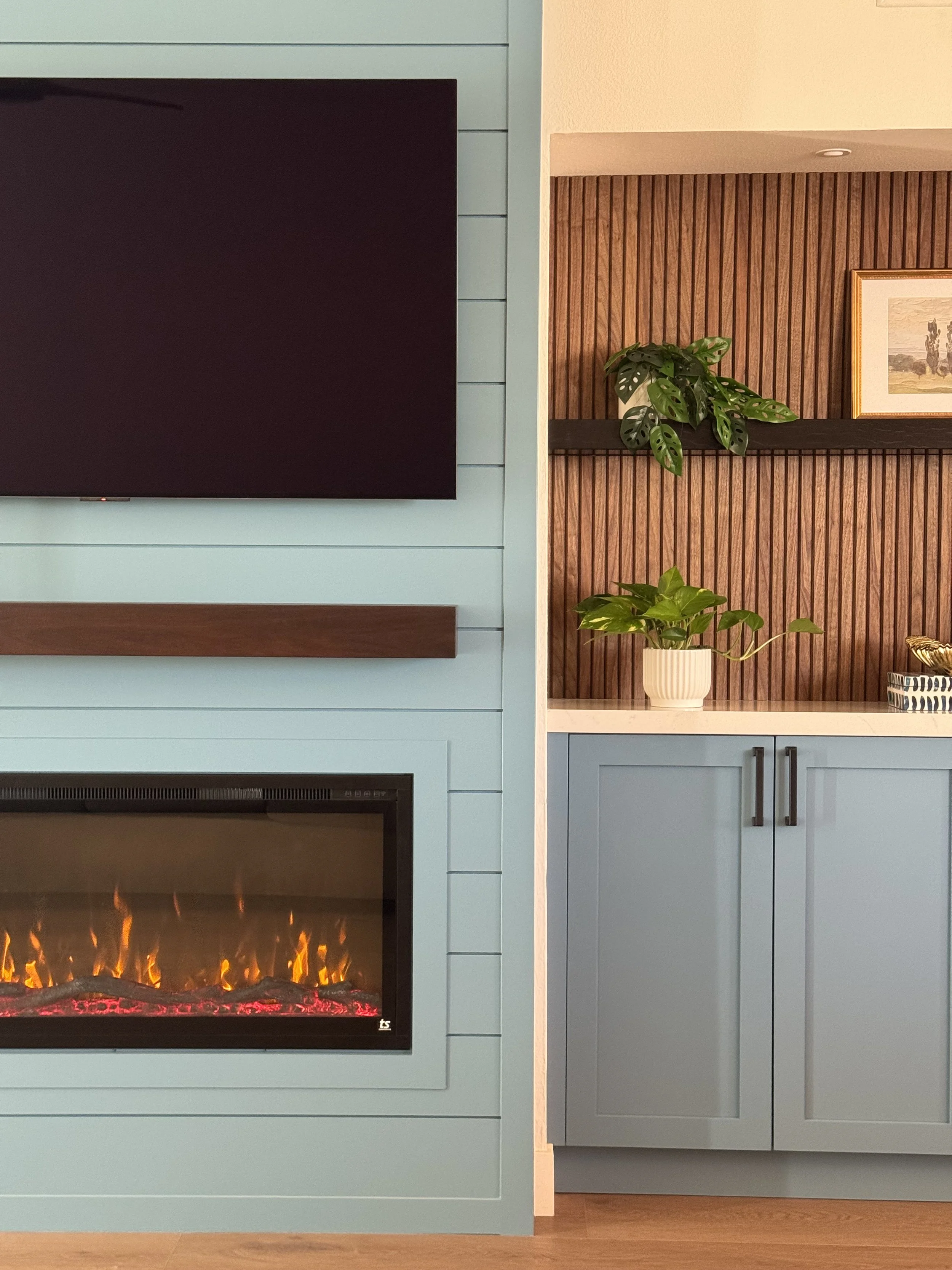 Walnut & Blue