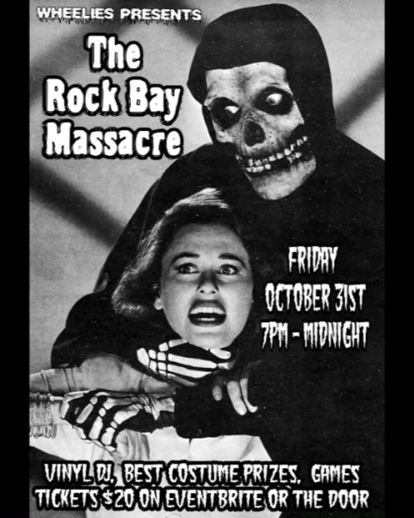Looking for something to do on Halloween Friday? Well we are going to have a little Rock Bay shaker down here on hallowseve. With costume contests, spooky cocktails, vinyl dj, some silly games and a good ol fashioned patio party. Tickets are availabl