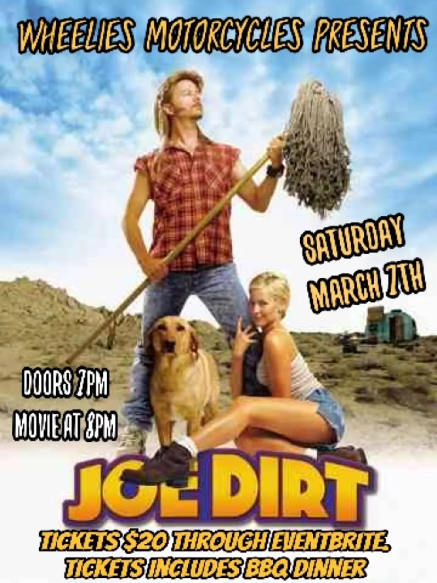 Join us for an evening of mullets, mops, cocktails and bbq. Admission includes a bbq platter (veg option available) There will be themed cocktails and other shenanigans. These tend to fill up quickly as seating is limited. Tickets are through eventbr