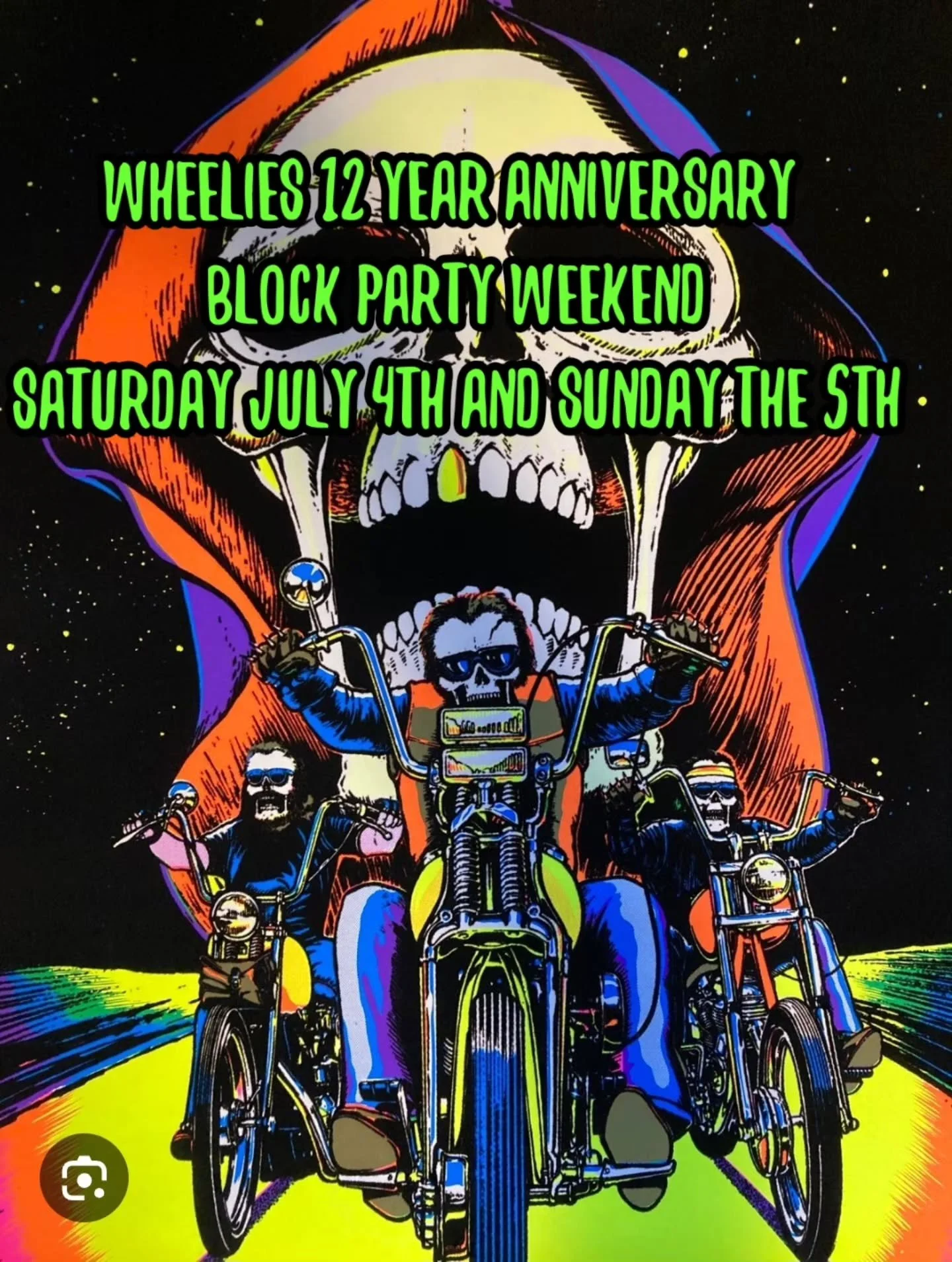 SAVE THE DATE! JULY 4TH AND 5TH. EVERYONE'S FAVOURITE WEEKEND OF THE SUMMER RETURNS FOR VOLUME 12. CHOPPER RODEO ON THE FRIDAY, PARKING LOT SHOW SATURDAY NIGHT AND BLOCK PARTY ON THE SUNDAY. MORE DETAILS TO COME!