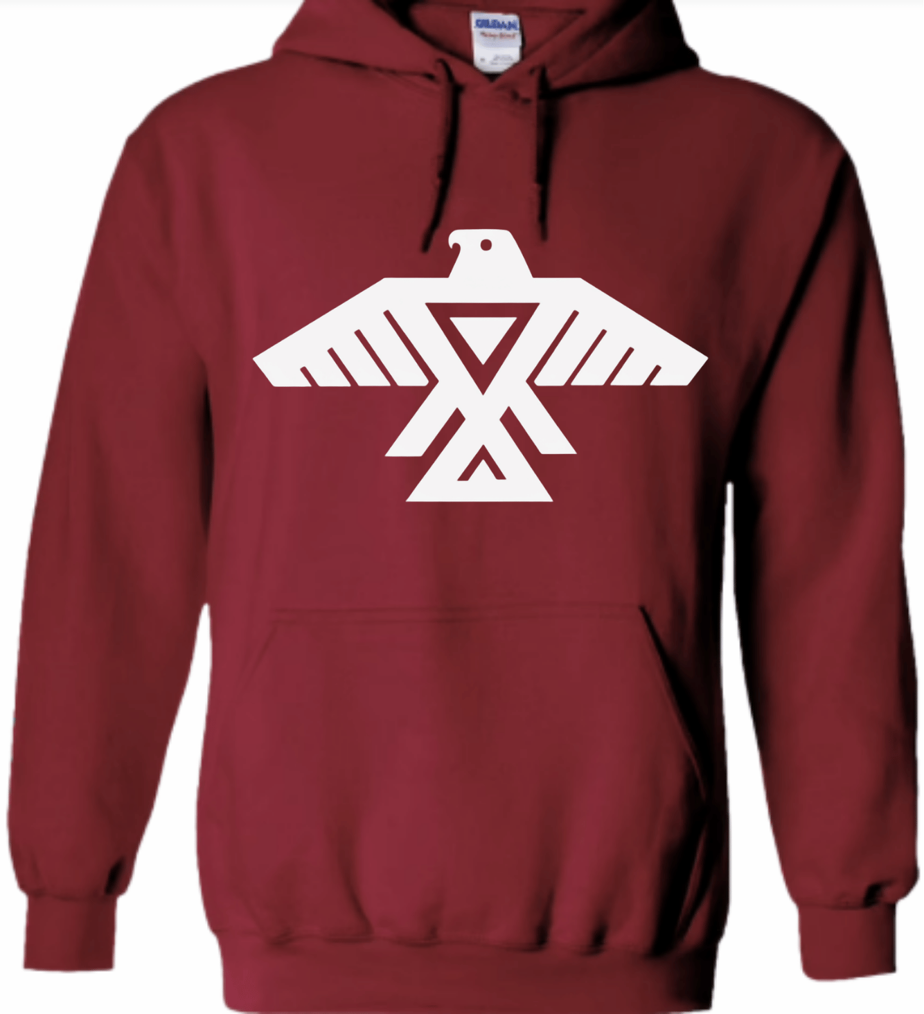 Maroon with white thunderbird.png