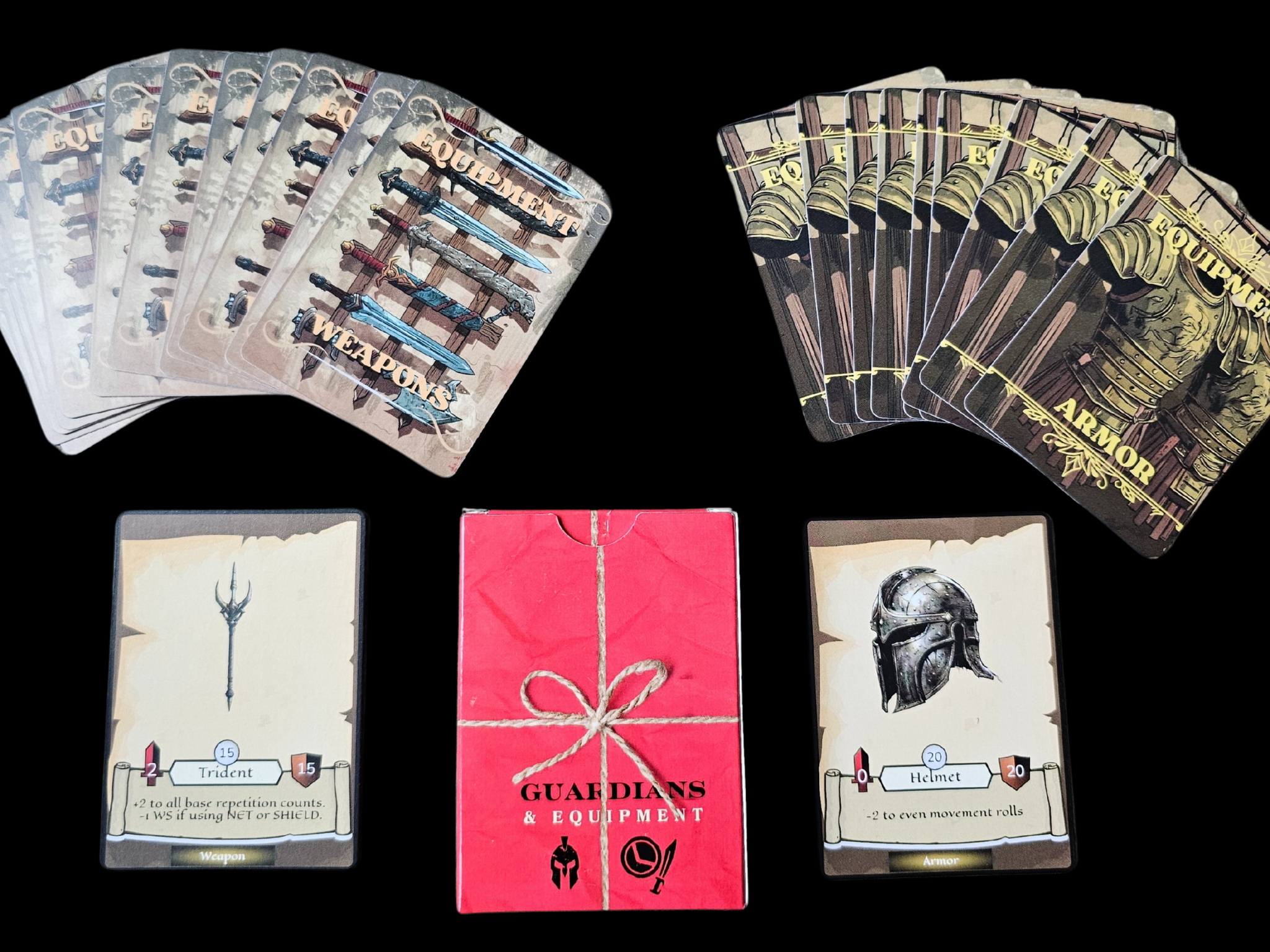 30 Weapons and Armor Cards