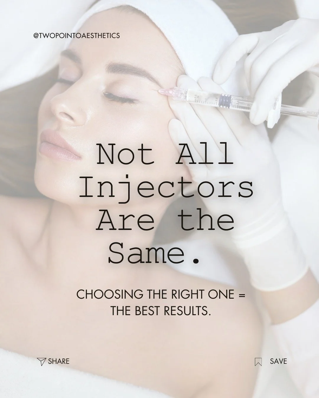 ✨ The secret to the best Botox and filler results? It&rsquo;s not just the product&mdash;it&rsquo;s your injector.

A skilled provider knows how to highlight your natural features, keep you safe, and give you the look you're going for. Before you boo