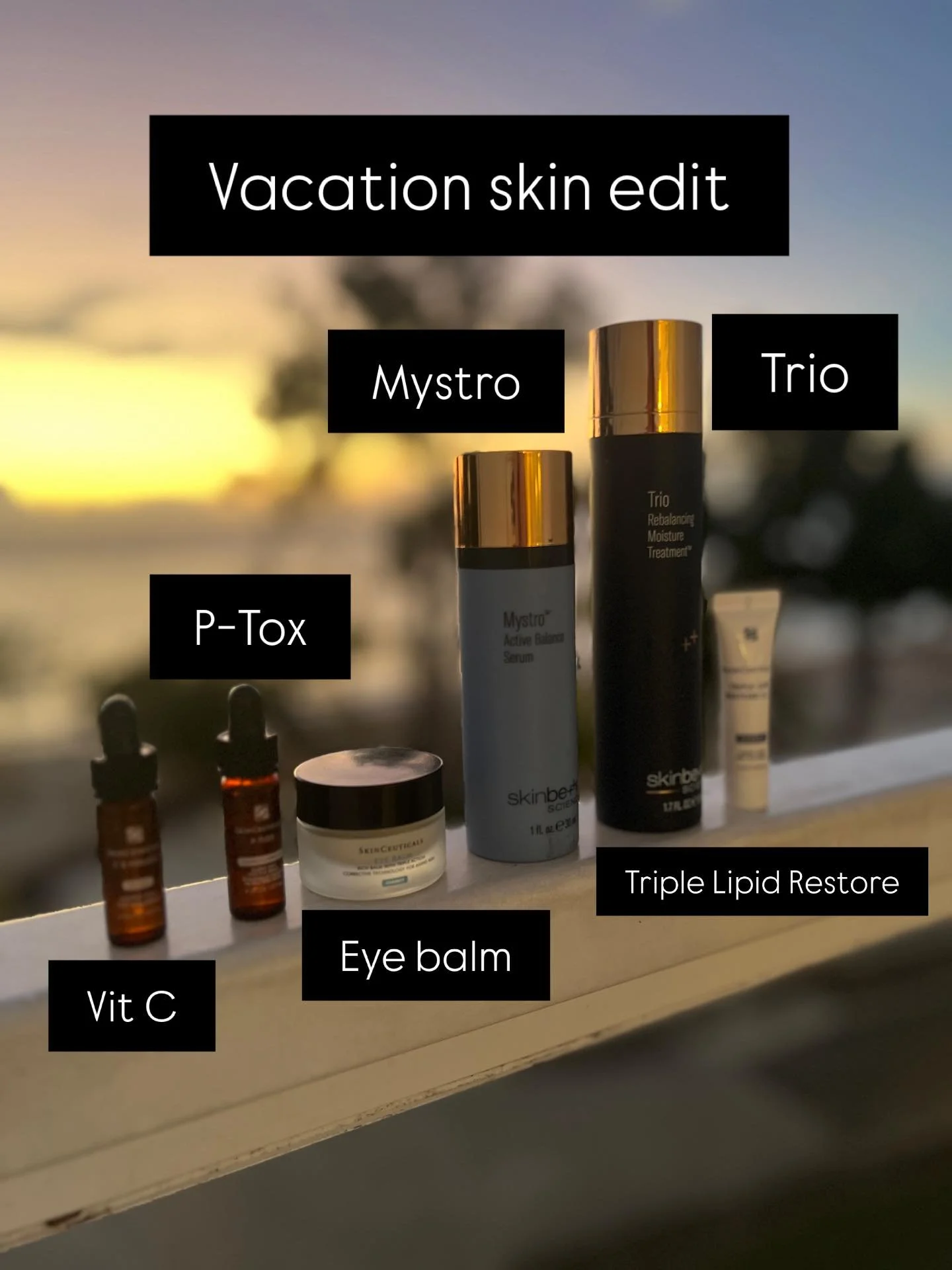 Jamaica skincare lineup 🌴☀️

Retinol stayed at home - It&rsquo;s not that retinol is &ldquo;banned&rdquo; on vacation &mdash; it&rsquo;s that:

Vacation skin &ne; experimental skin

You&rsquo;re dealing with:

 ☀️more UV
 ☀️more heat
 ☀️more dehydra