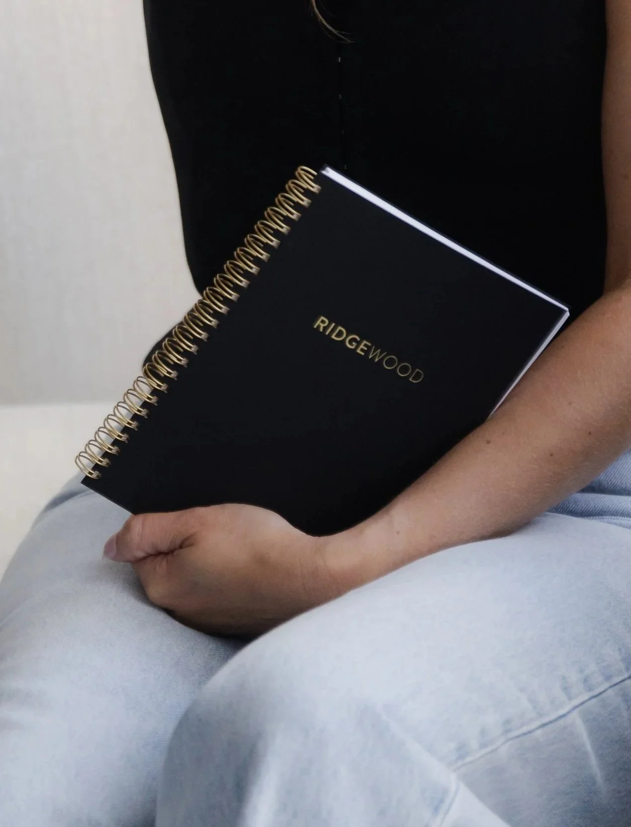RidgeWood CPA branded notebook and client folder