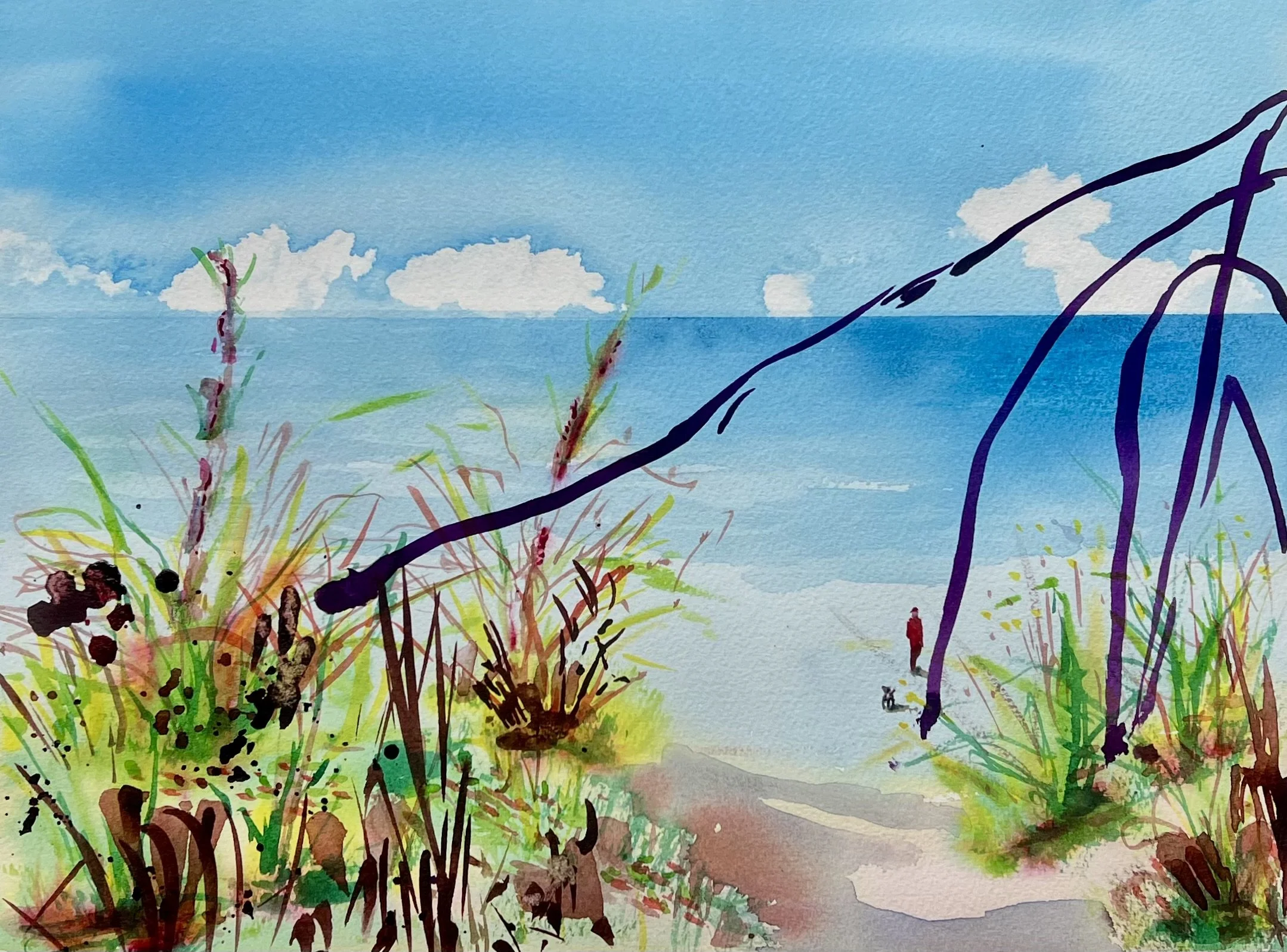 Walking in the dunes