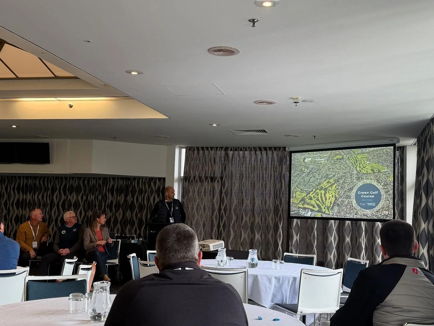 A great week to attend the NZGIC Conference in Auckland. Fantastic to hear about the @aklcouncil Golf is Green initiative to transform golf courses into community conservation and wellbeing hubs.  A visit to Waiheke island exploring the natural beaut