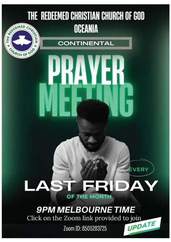 RCCG Oceania Prayer Meeting