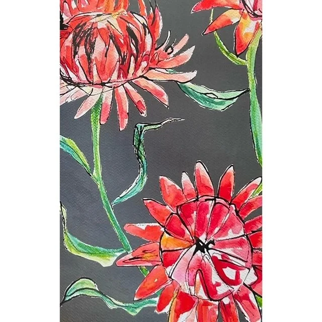 Paper Daisies Art Card