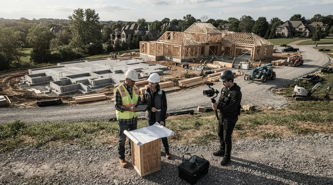 Drone Footage for Construction: How Builders Use Aerial Video to Win Jobs