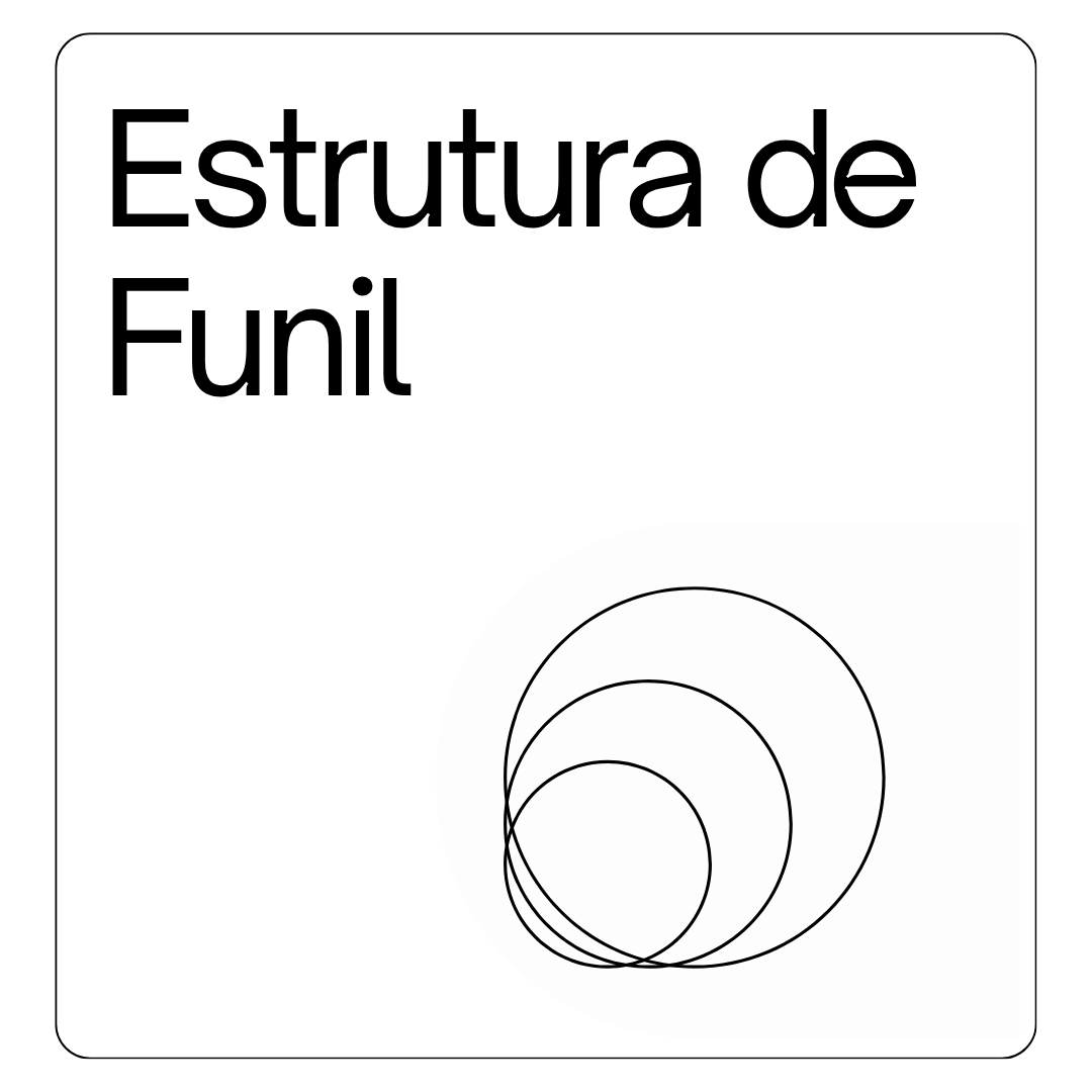 elemento visual escrito "Estrutura de Funil"