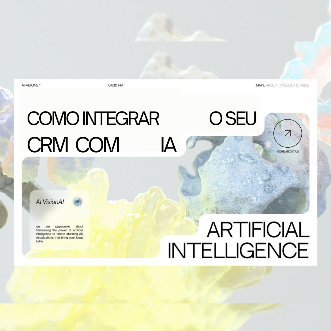 imagem com capa de ebook escrito "como integrar o seu crm com ia"