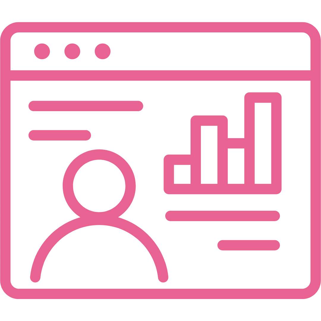 an icon of a sales dashboard, signifying sales operations