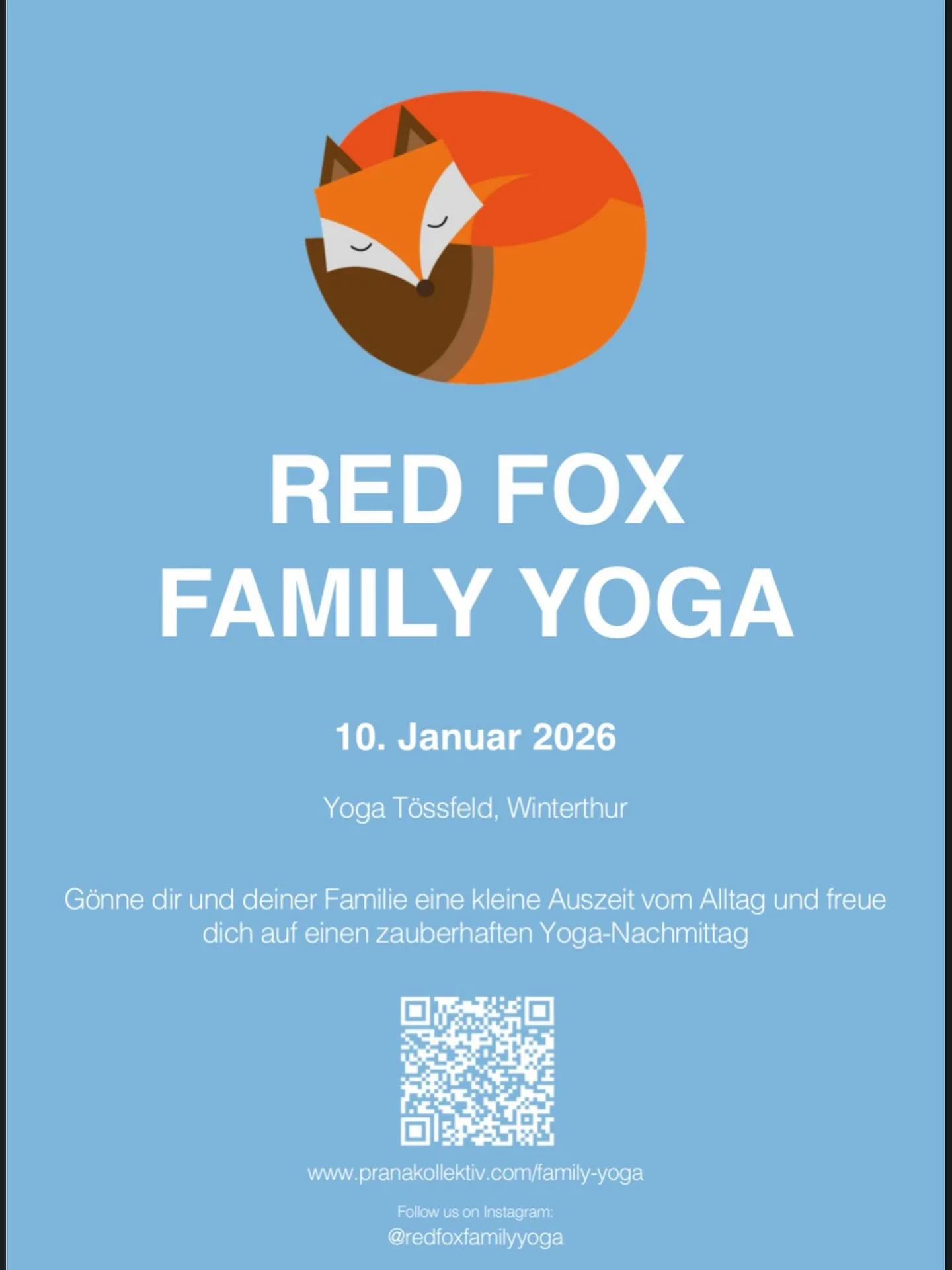 WE ARE BACK! - Wir sind zur&uuml;ck von der Babypause und freuen uns riesig auf den n&auml;chsten Workshop mit euch! Jetzt anmelden f&uuml;r den 10. Januar von 13 - 15 Uhr ❤️ #familyyoga #redfoxfamilyyoga #kidsyoga #yogawinterthur @fabiennerognon @je