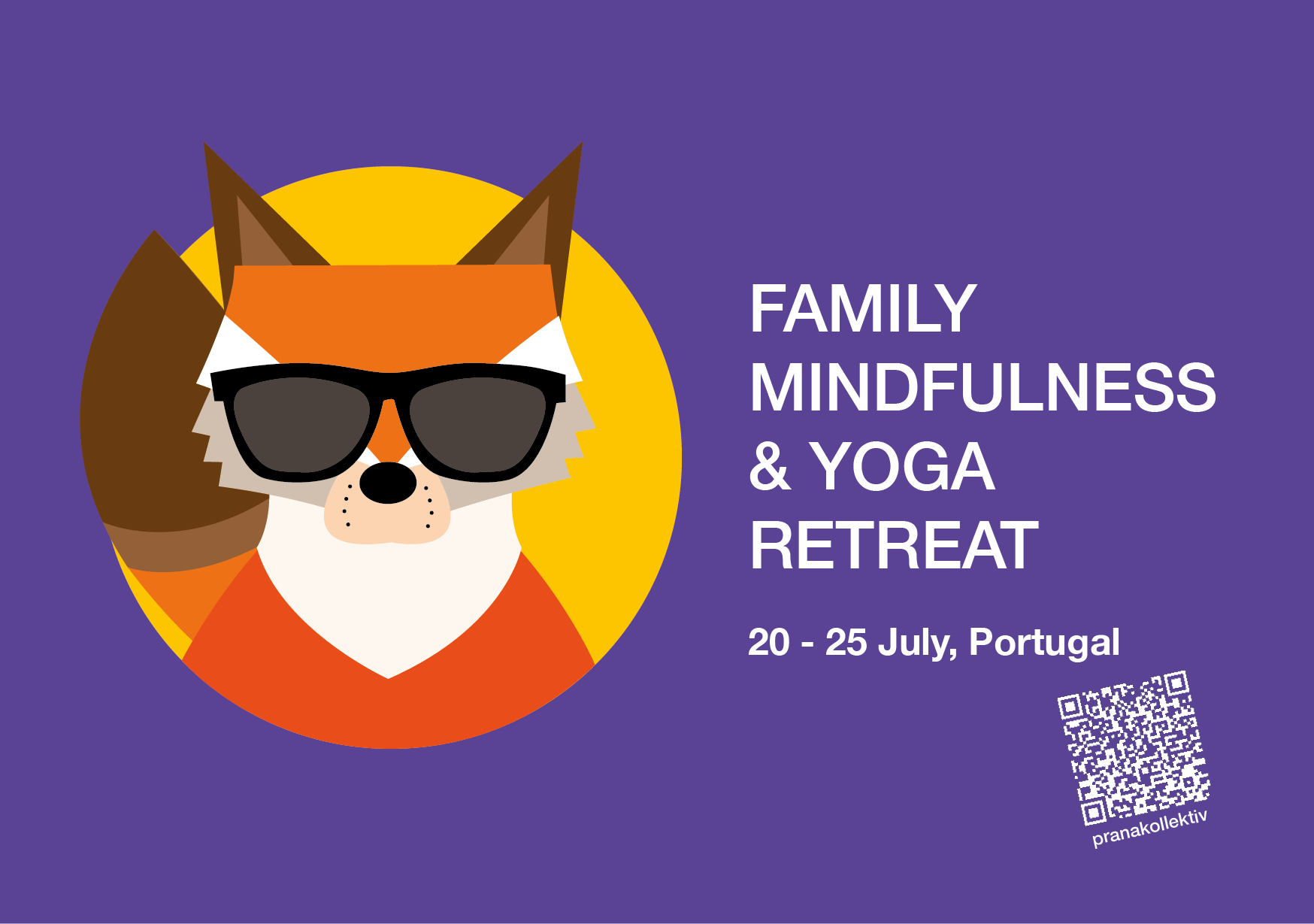 Red Fox Family Yoga Retreat Juli 2026 Portugal. Das Yogaretreat zu dem du deine Familie mitnehmen kannst.