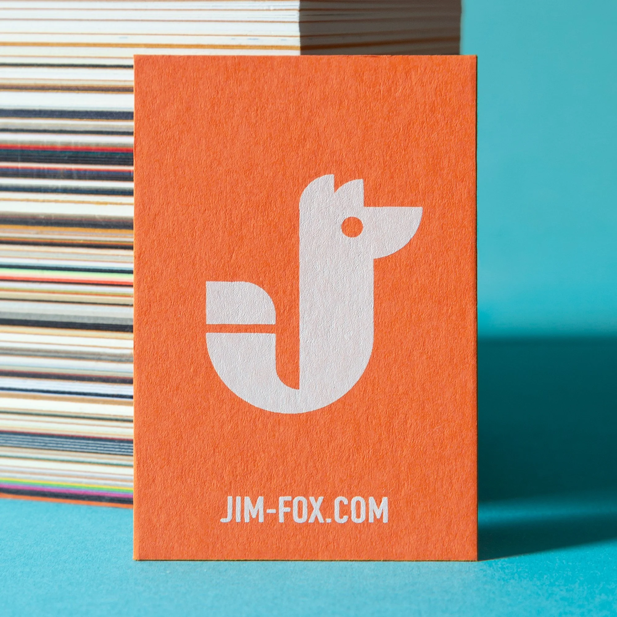 Screen printed card by artist Jim Fox