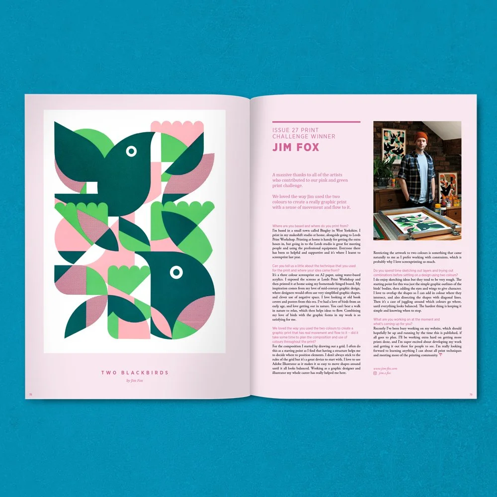 Pressing Matters magazine featuring artist Jim Fox
