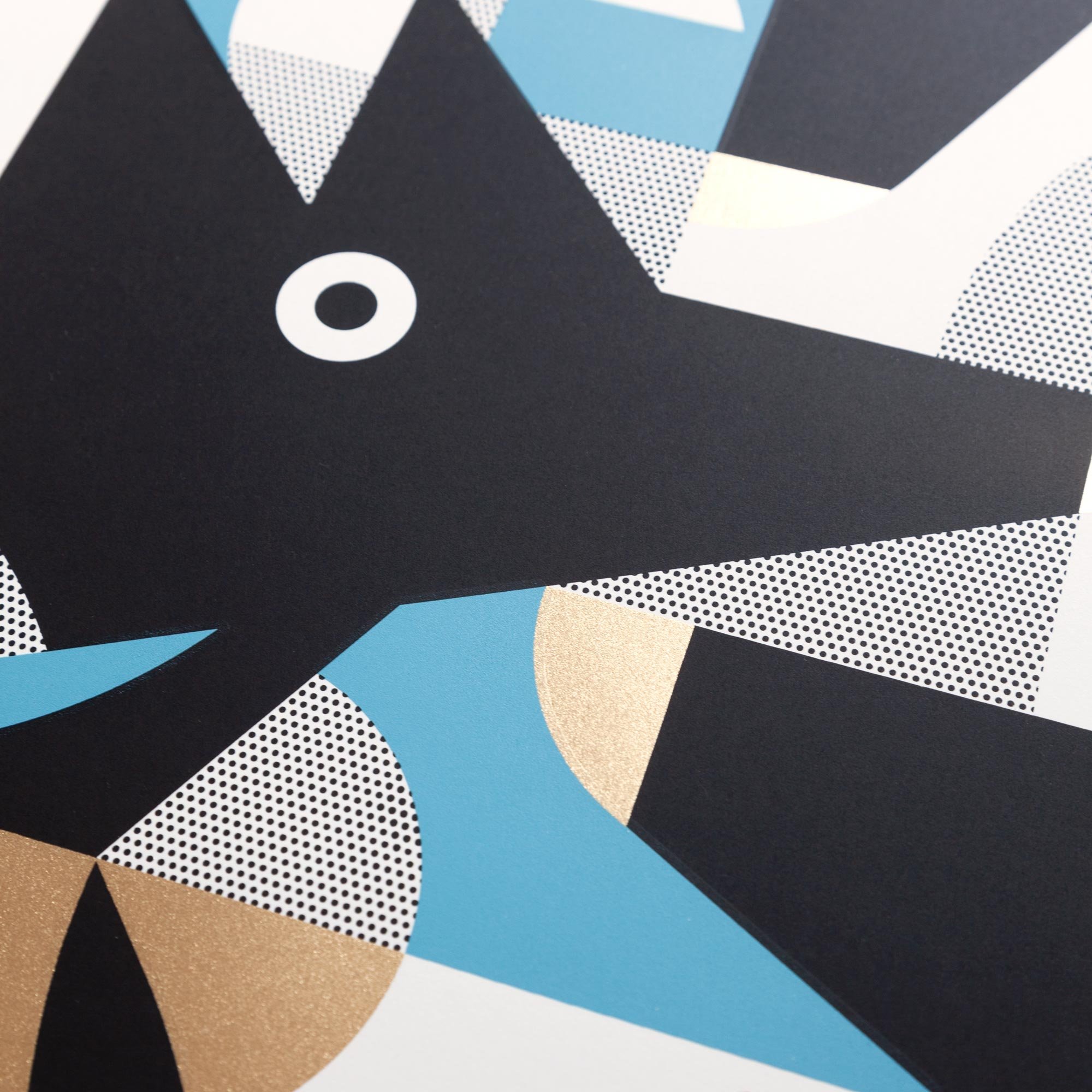 Limited edition screen-print of Three Wolves by artist Jim Fox