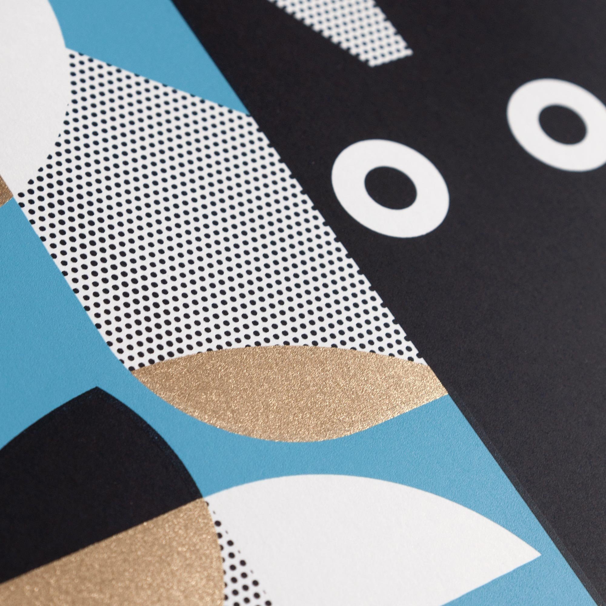Limited edition screen-print of Three Wolves by artist Jim Fox