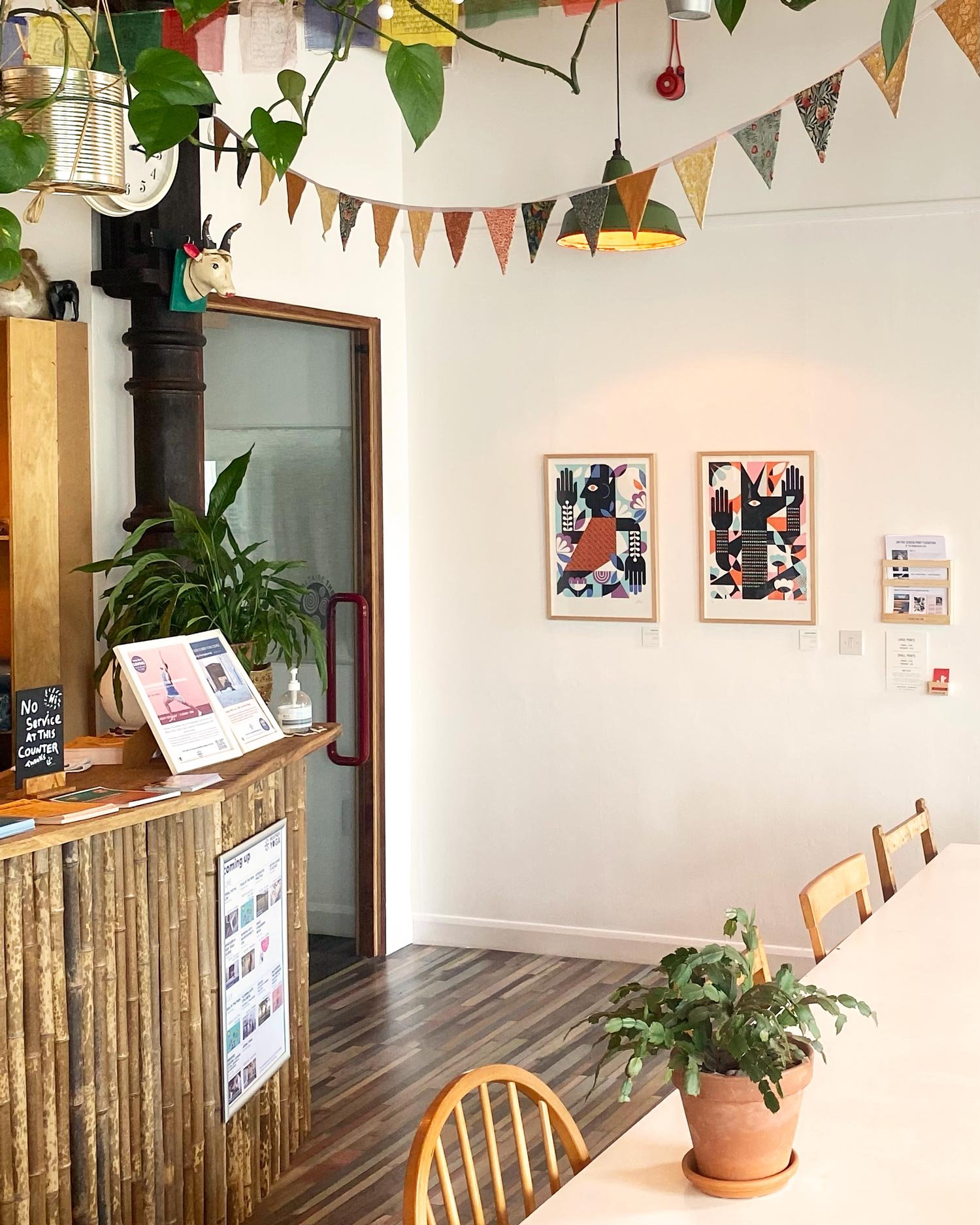 Jim Fox exhibition at Dandelion Cafe, Saltaire.