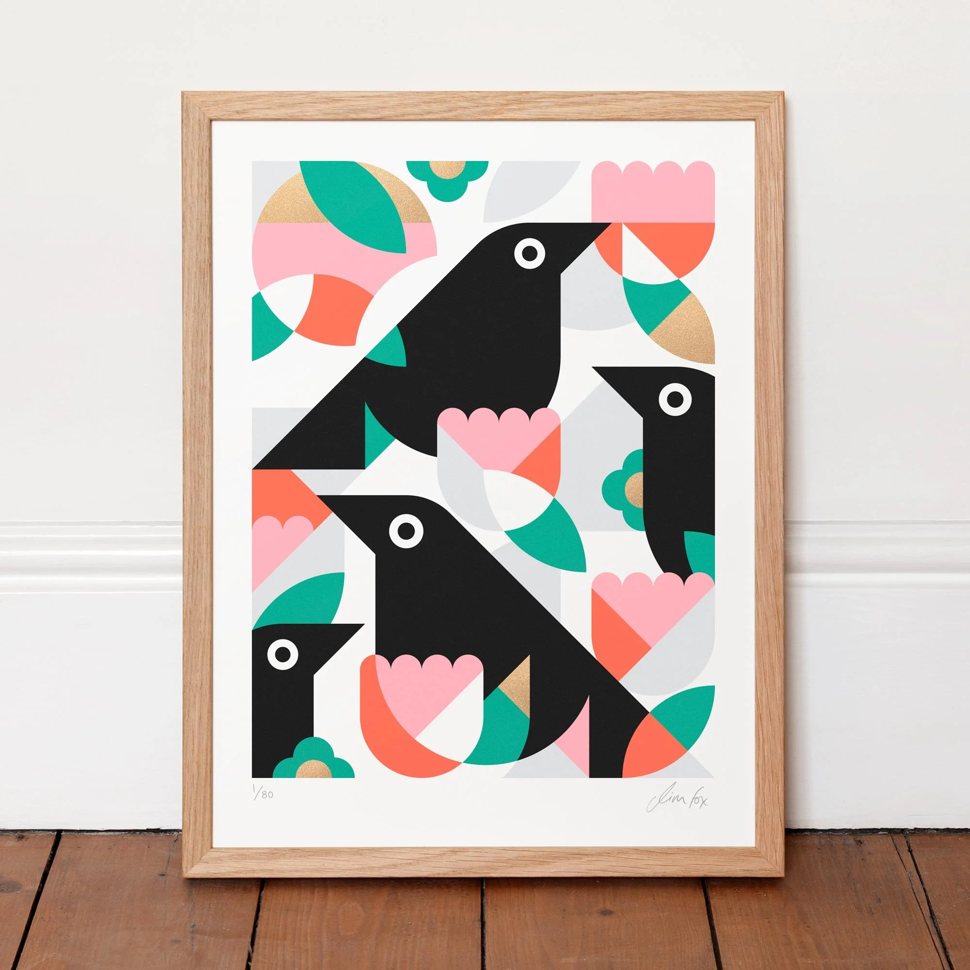 jim_fox_artist_print_31_Four-Blackbirds_on_floor.jpg