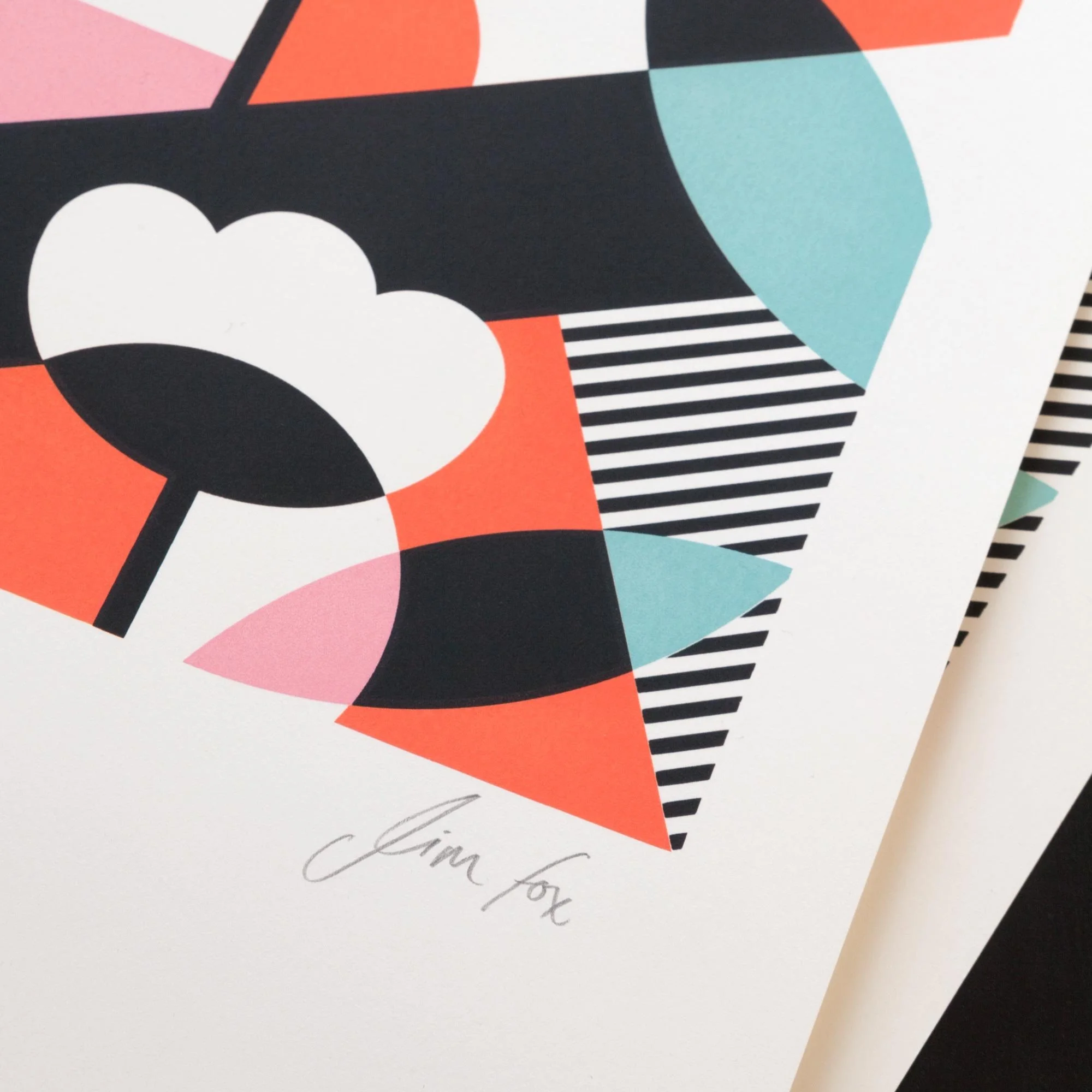 Screen print of Dancing Werewolf by artist Jim Fox