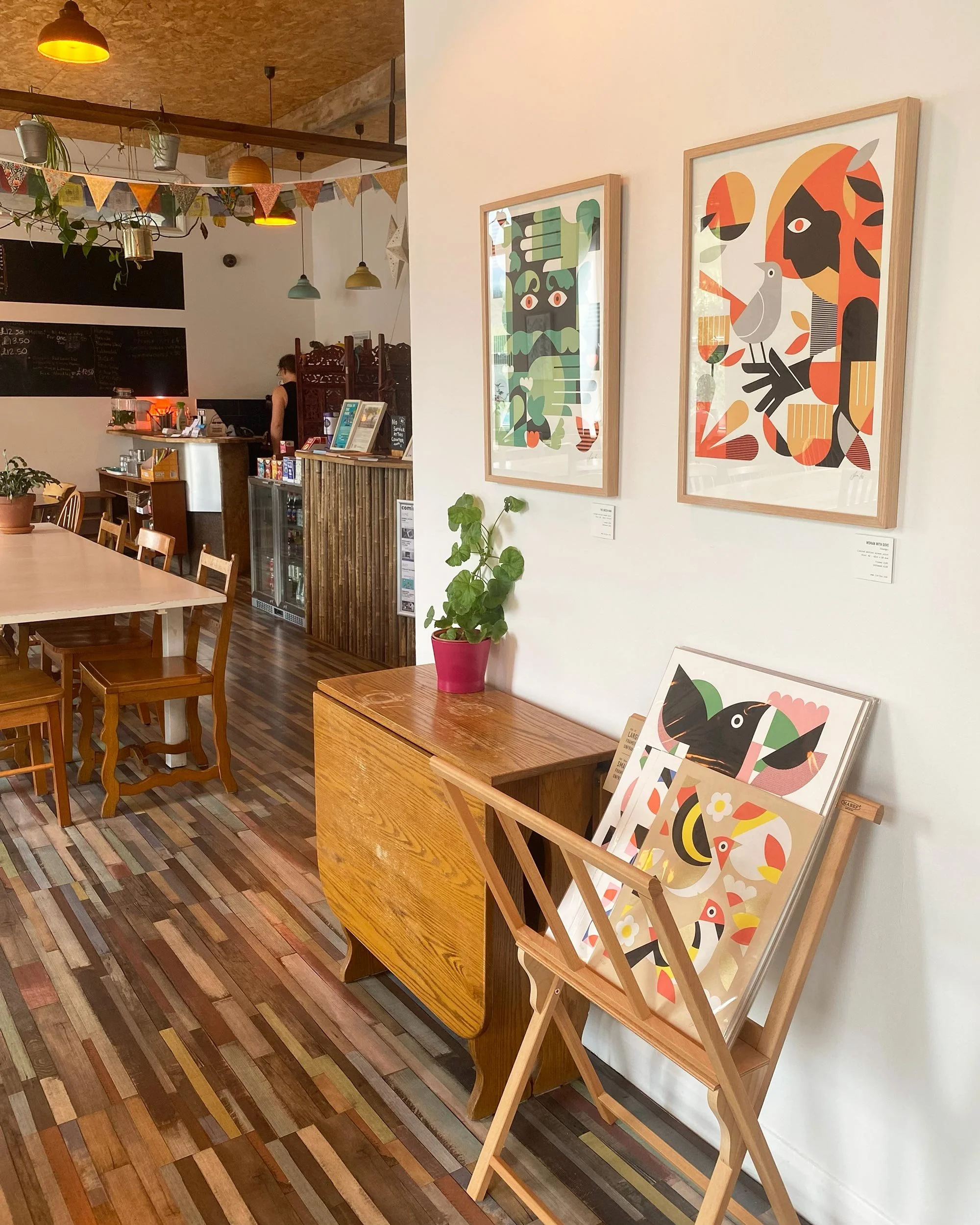 Jim Fox exhibition at Dandelion Cafe, Saltaire.