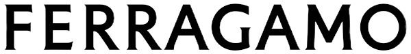 Ferragamo logo in black text on a white background