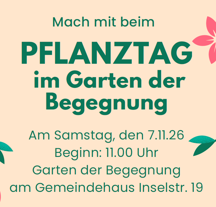 Pflanzaktion im Garten der Begegnung