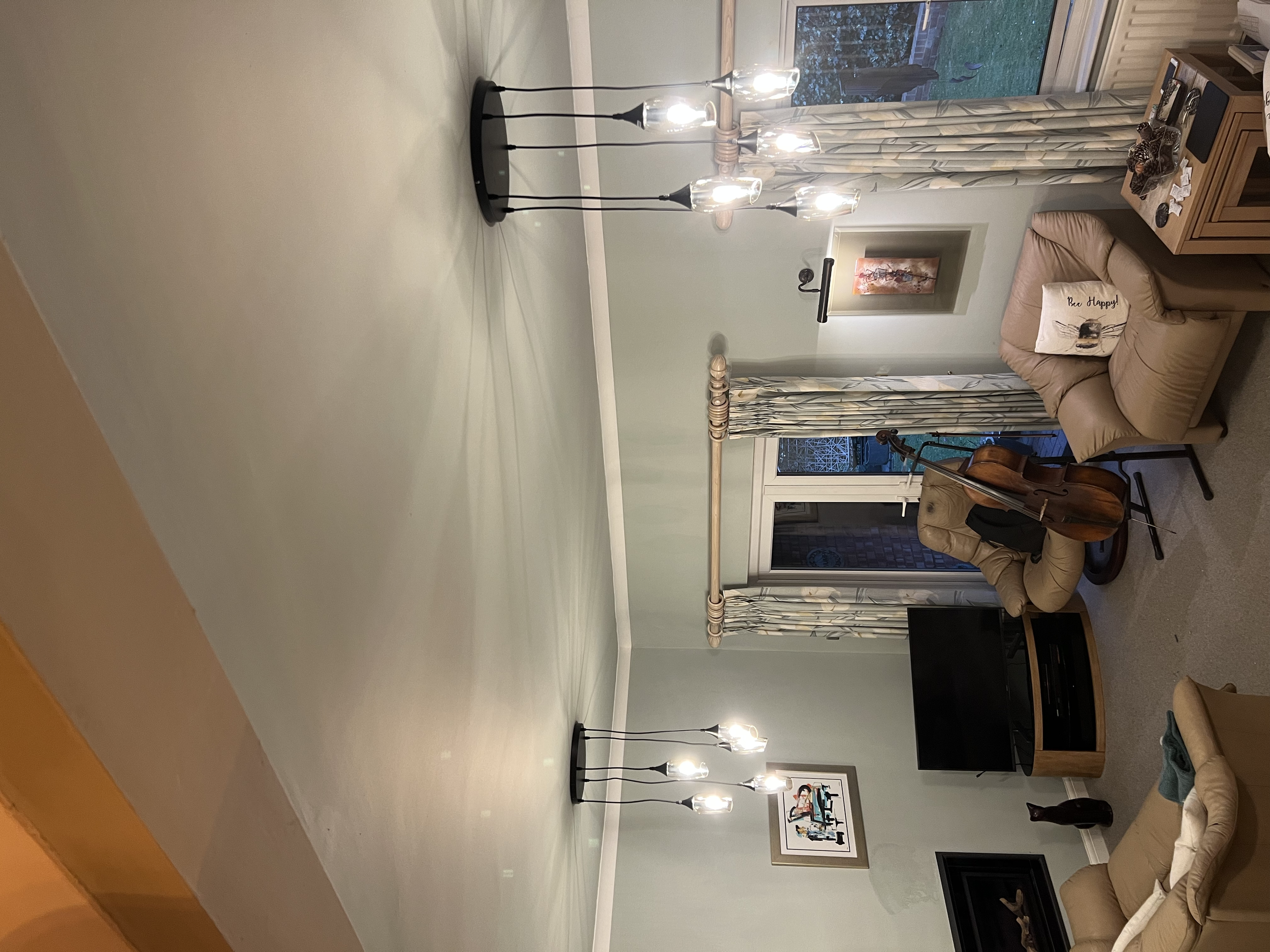 Living Room Hanging Lights fitted in Fatfield