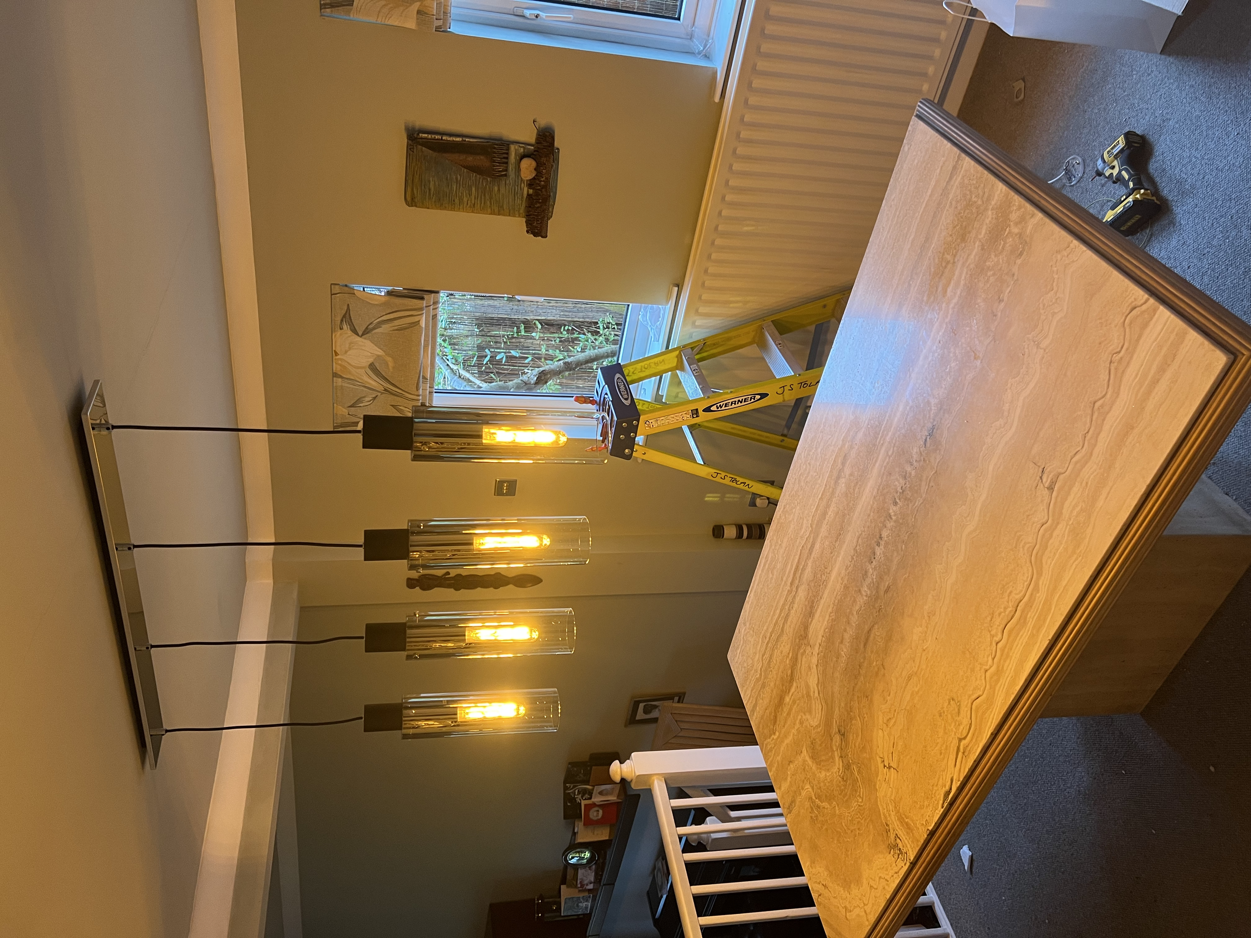 Dining Room Lights fitted in Fatfield