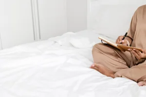 Rustig moment thuis, leven met endometriose