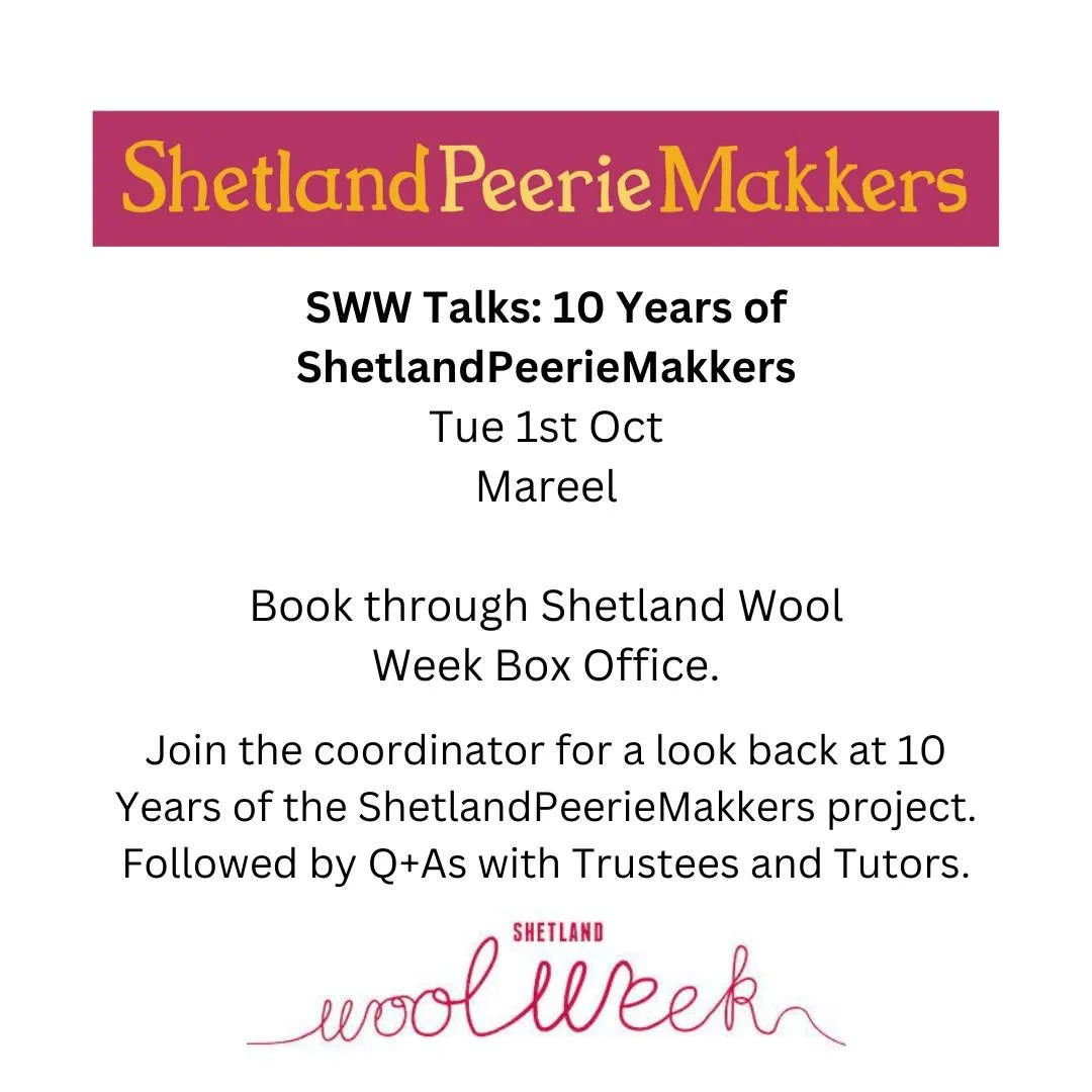 Where to find us during wool week. 

Check out our feed on Facebook and Instagram for full details and extras!

 #shetlandwoolweek