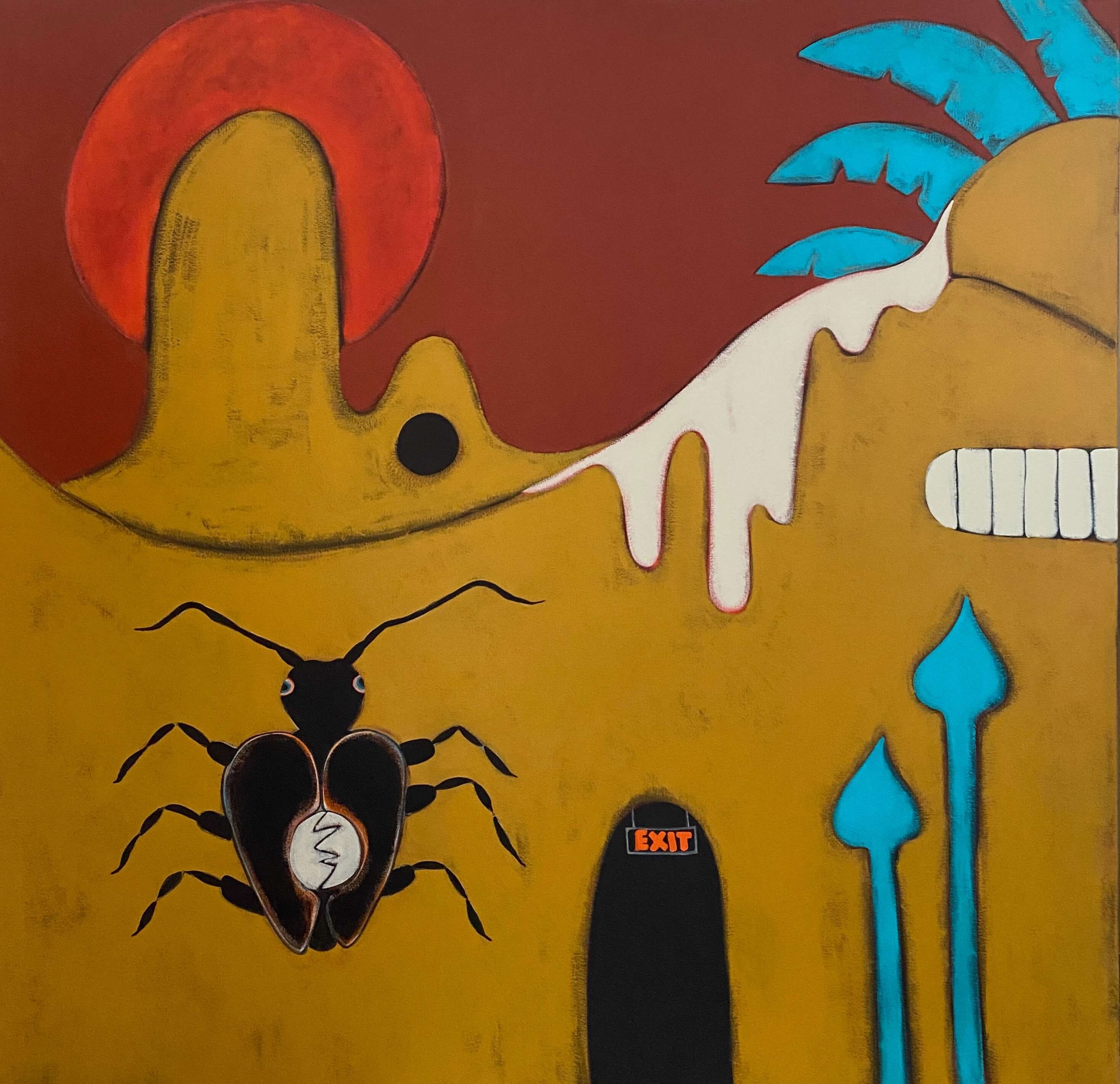  RUBICON / 155 x 155 cm / Acrylic on Canvas / 2023 / £3500 